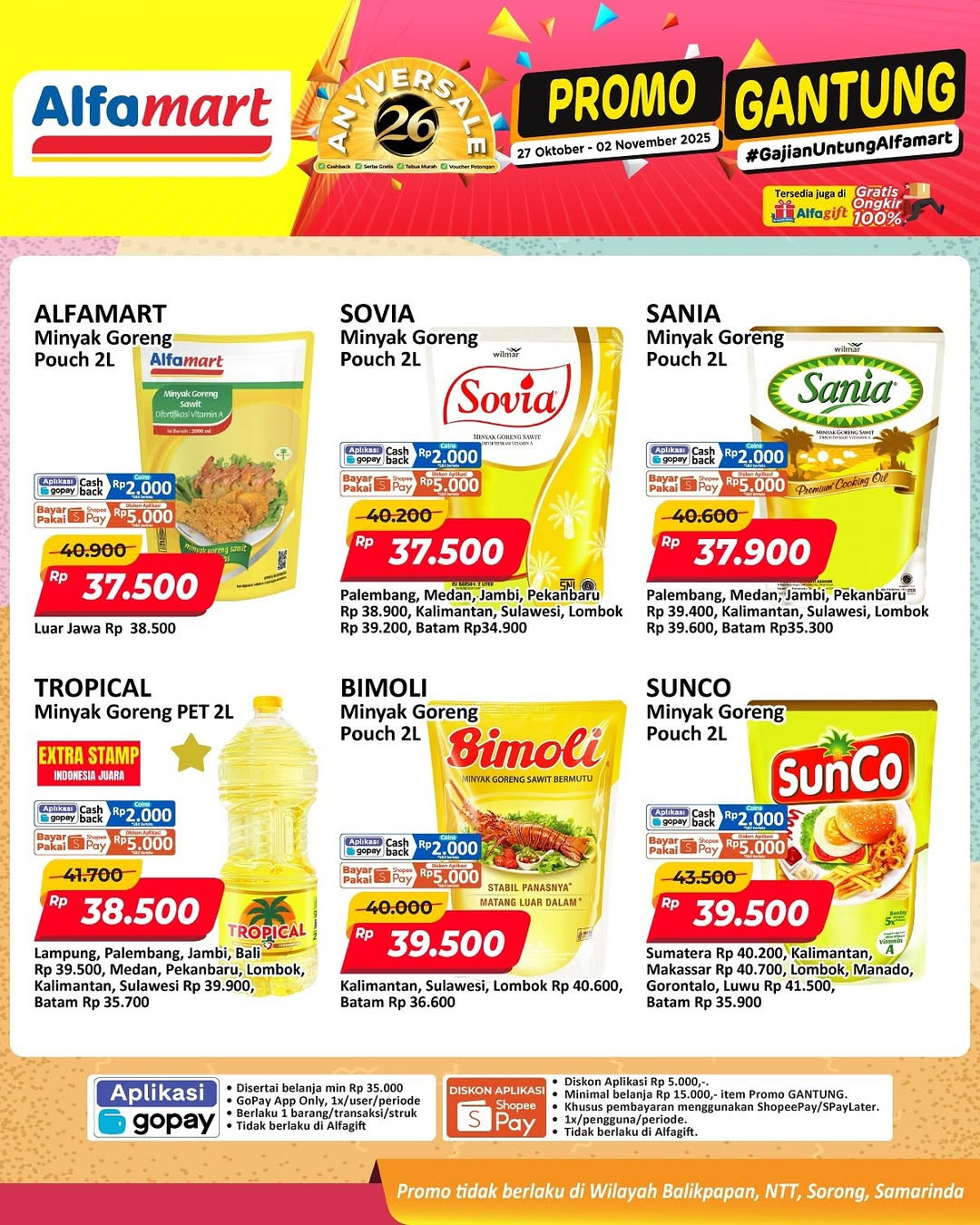 Promo Alfamart Gantung JSM 27 Oktober - 2 November 2025