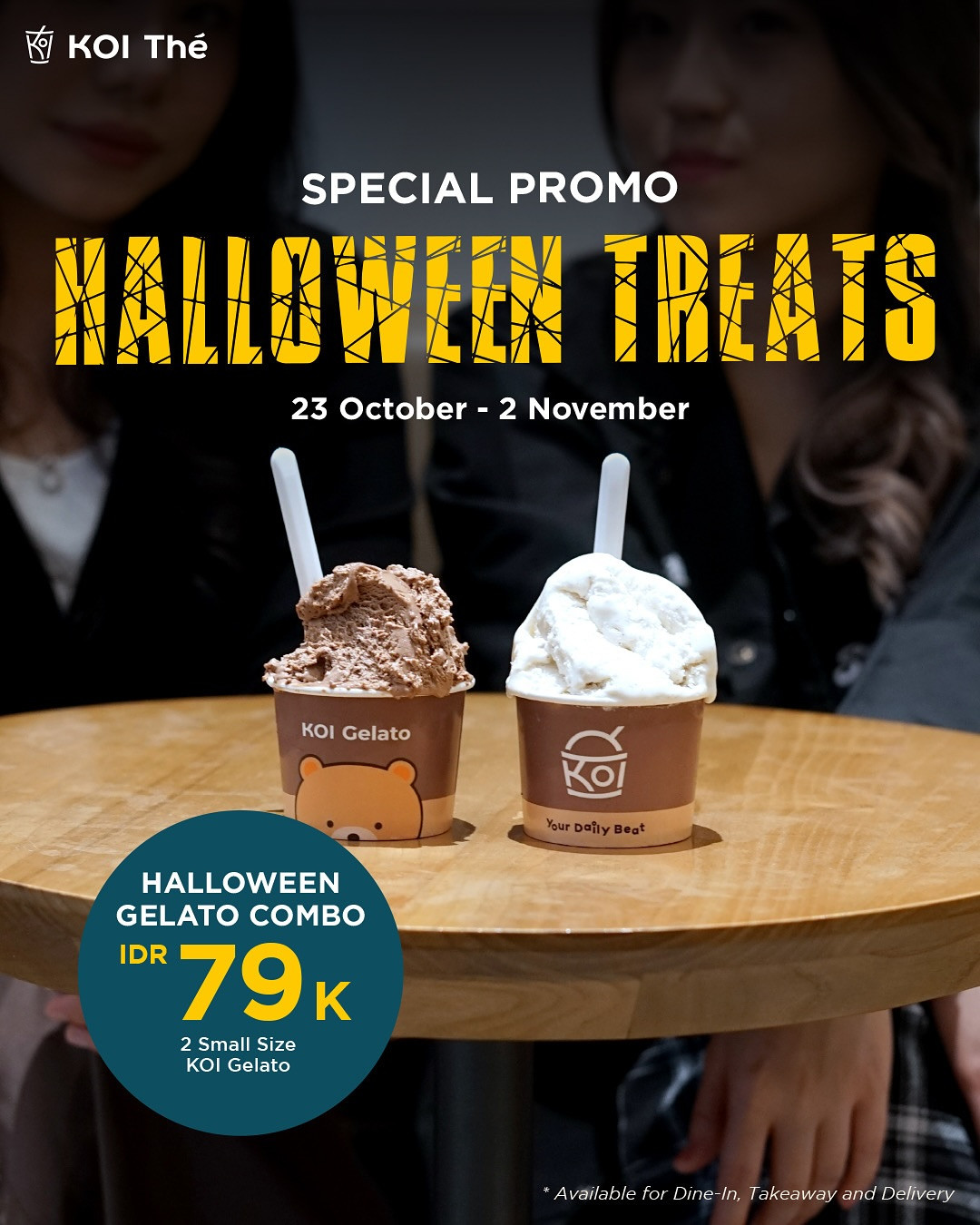 Promo The KOI Halloween Gelato Combo Rp 79.000