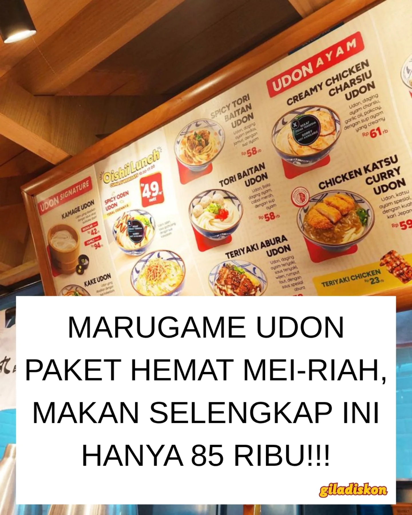 Paket Udon + Chikuwa Cheese + Latte hanya Rp85rb! - Image 1