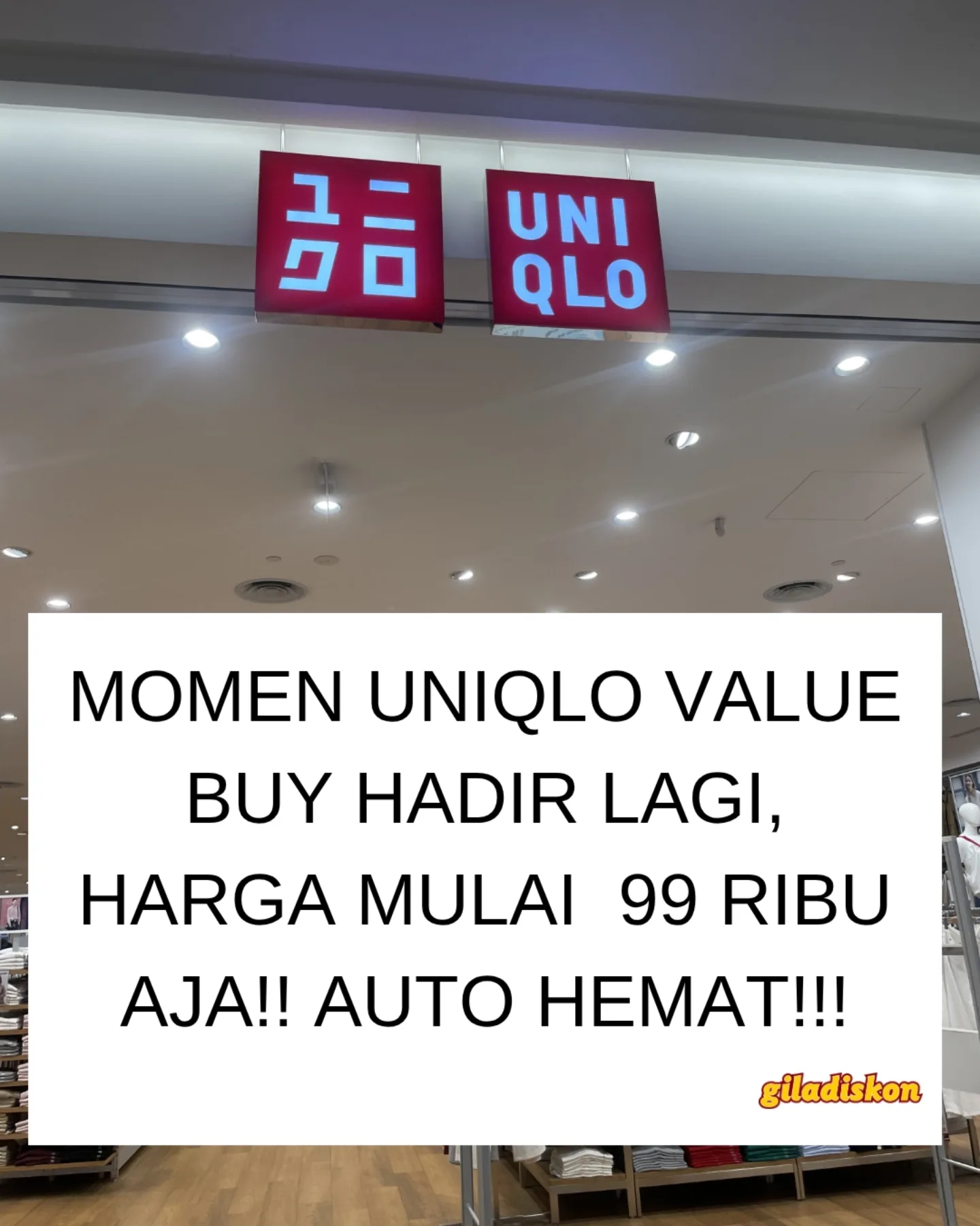Penawaran Spesial Uniqlo VALUE BUY Mulai Rp99rb - Image 1
