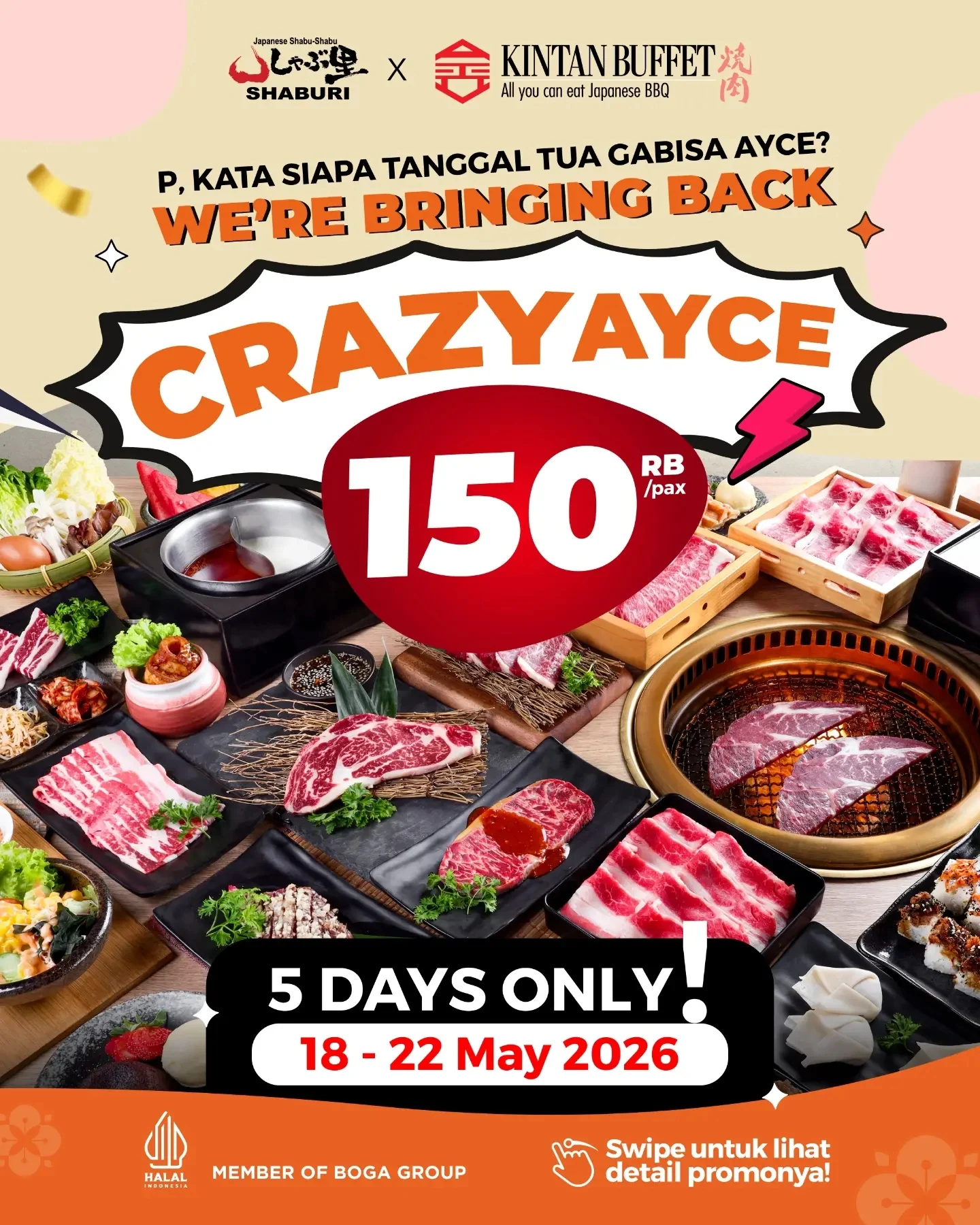 AYCE Shabu/Yakiniku 150rb untuk 3 Orang - Image 2