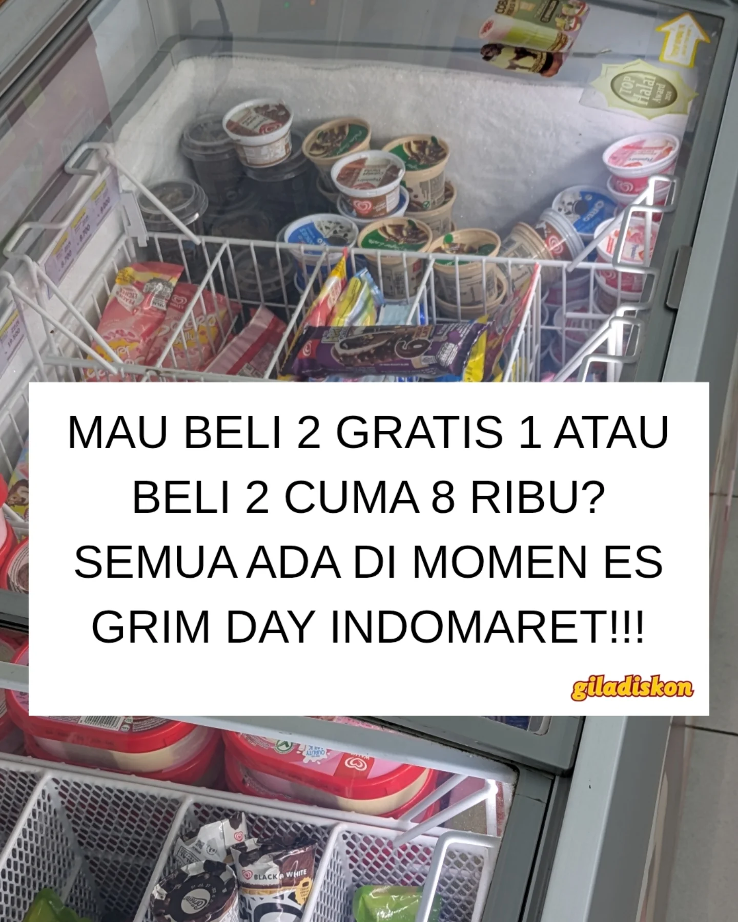 Beli 2 Gratis 1 Es Krim Pilihan di Indomaret