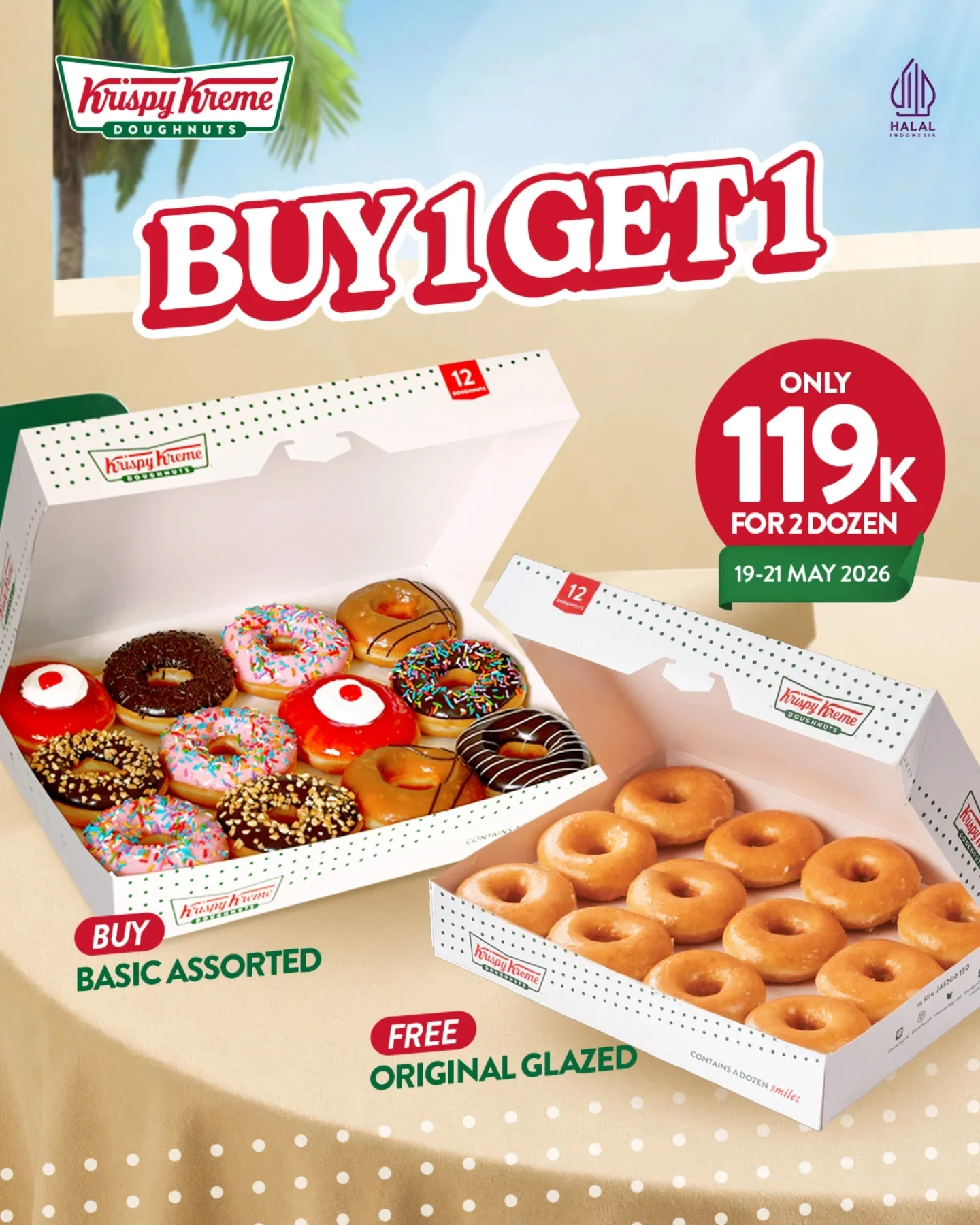 Paket Hemat B1G1 2 Lusin Donat Rp119 Ribu - Image 2
