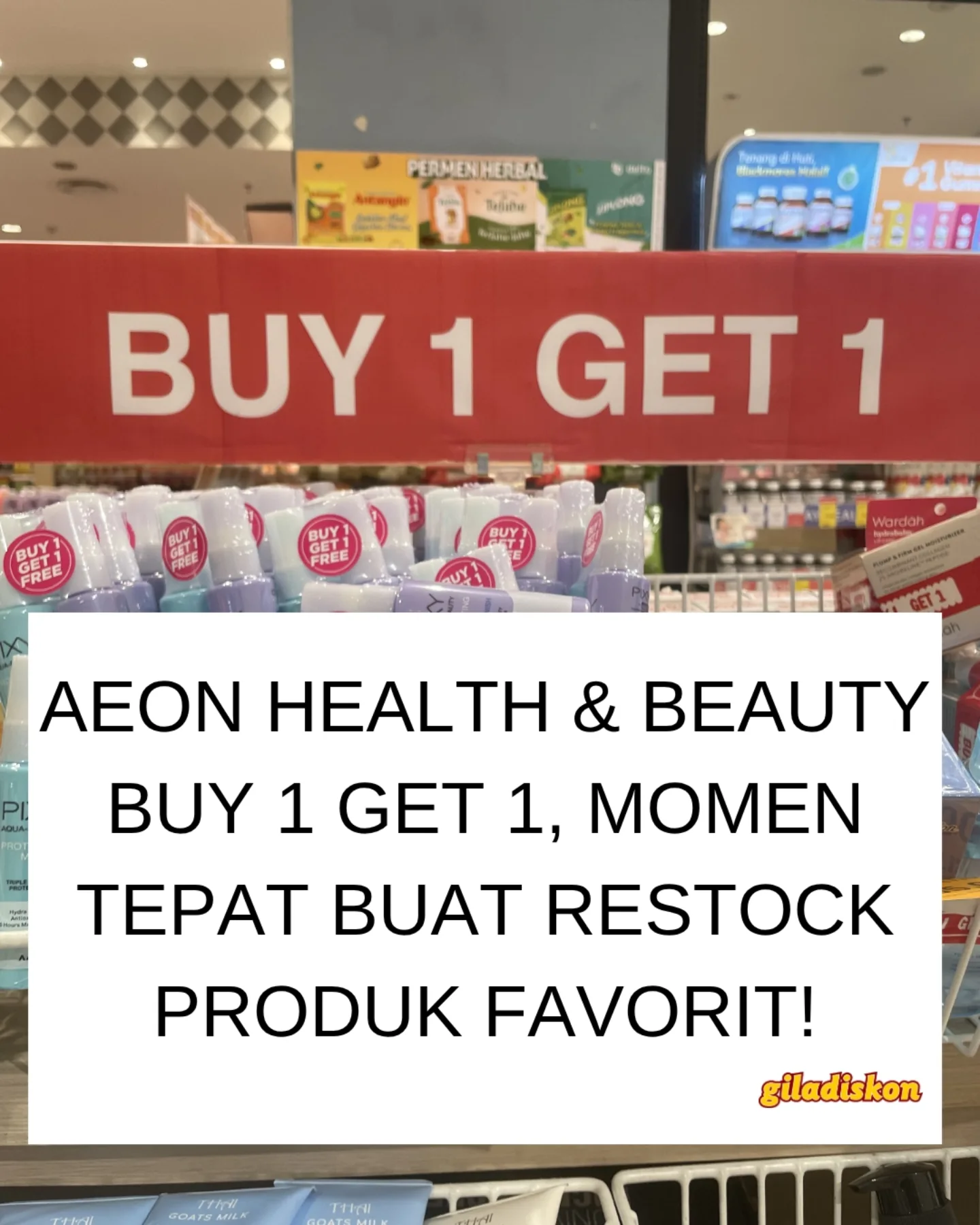 Aeon Store HBC: Beli 1 Gratis 1 untuk Item Favorit - Image 1