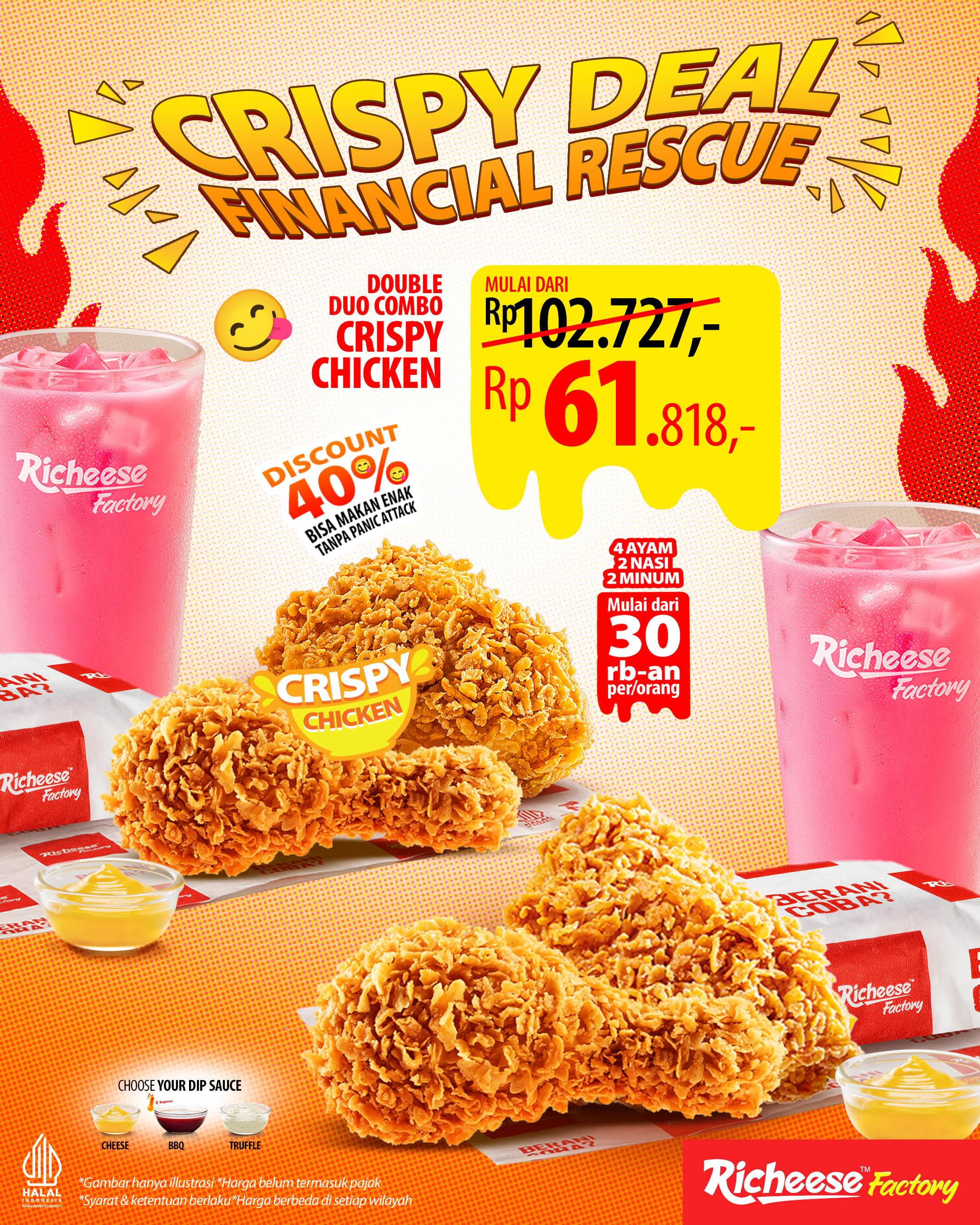 Promo 40% Double Duo Combo Richeese Factory, mulai Rp30rb/orang - Image 6