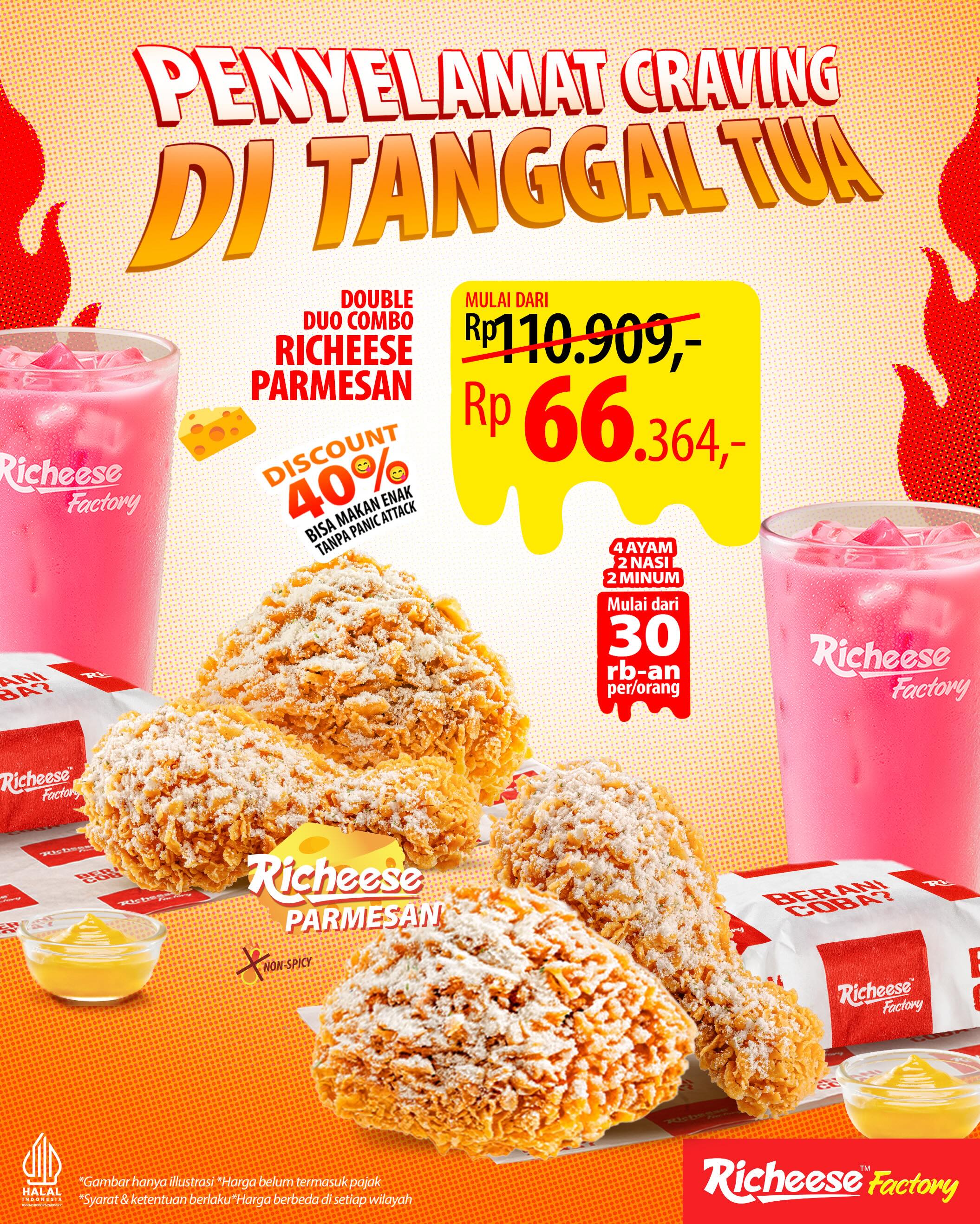 Promo 40% Double Duo Combo Richeese Factory, mulai Rp30rb/orang - Image 4