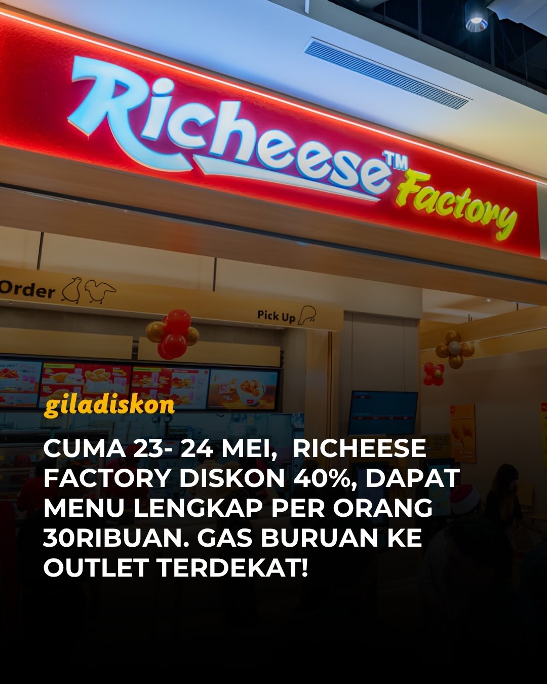 Promo 40% Double Duo Combo Richeese Factory, mulai Rp30rb/orang - Image 1