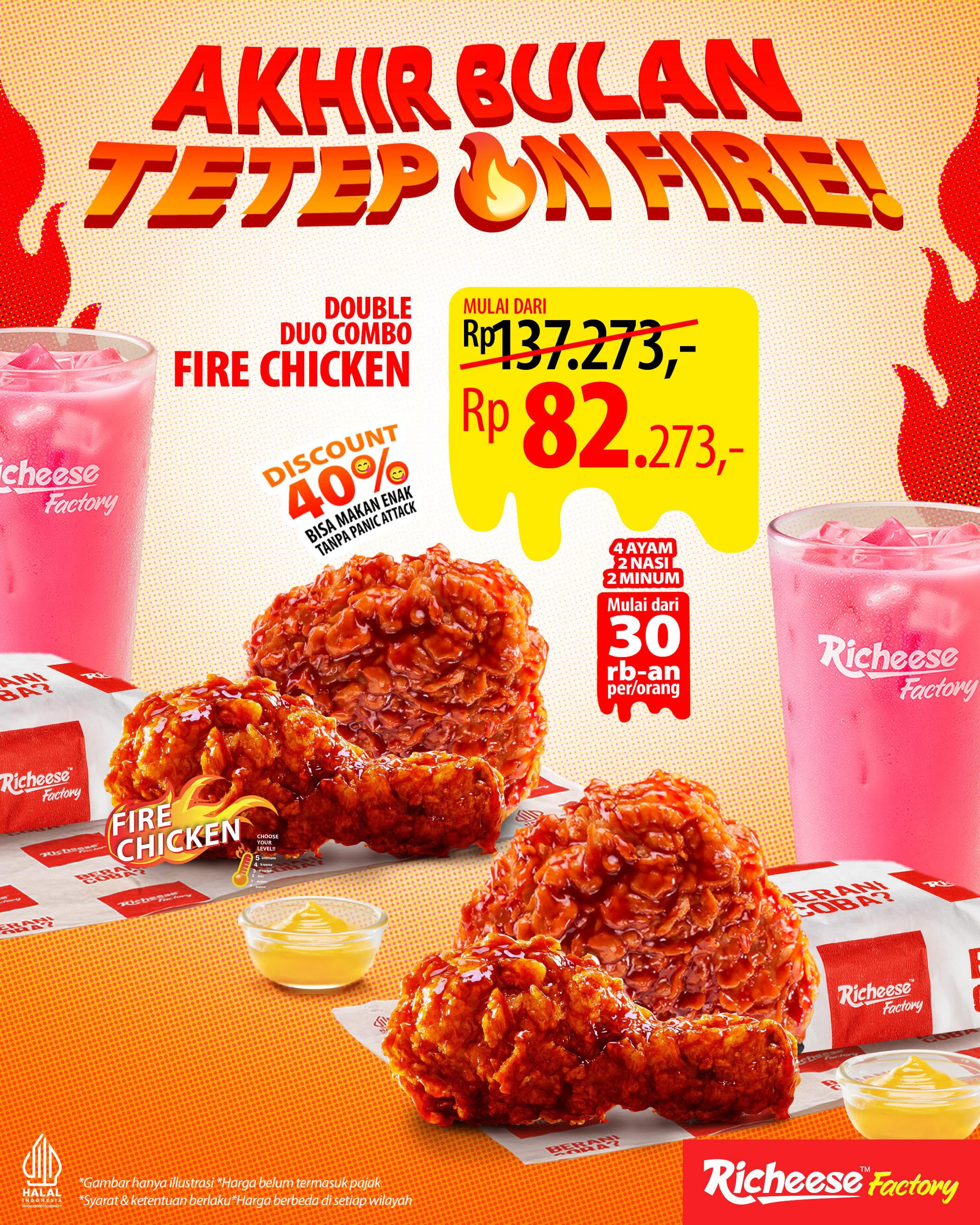 Promo 40% Double Duo Combo Richeese Factory, mulai Rp30rb/orang - Image 3
