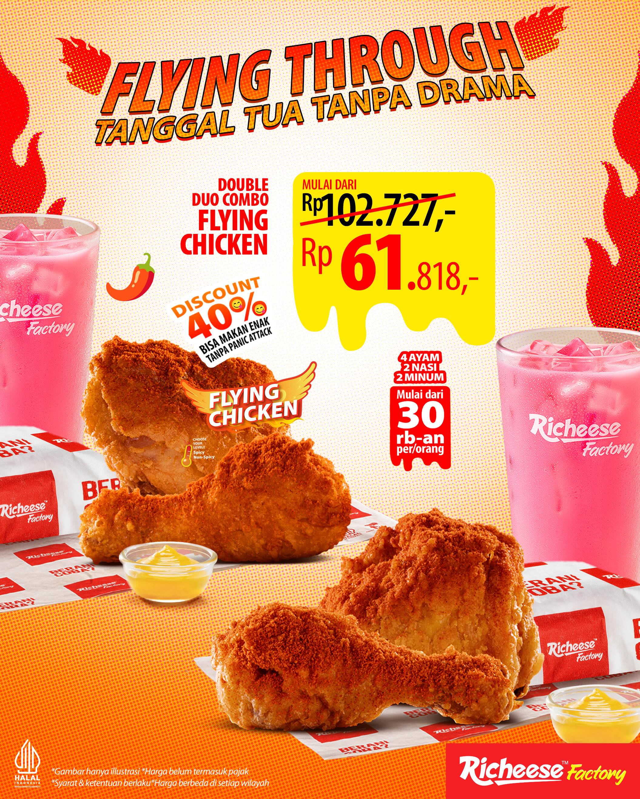 Promo 40% Double Duo Combo Richeese Factory, mulai Rp30rb/orang - Image 5