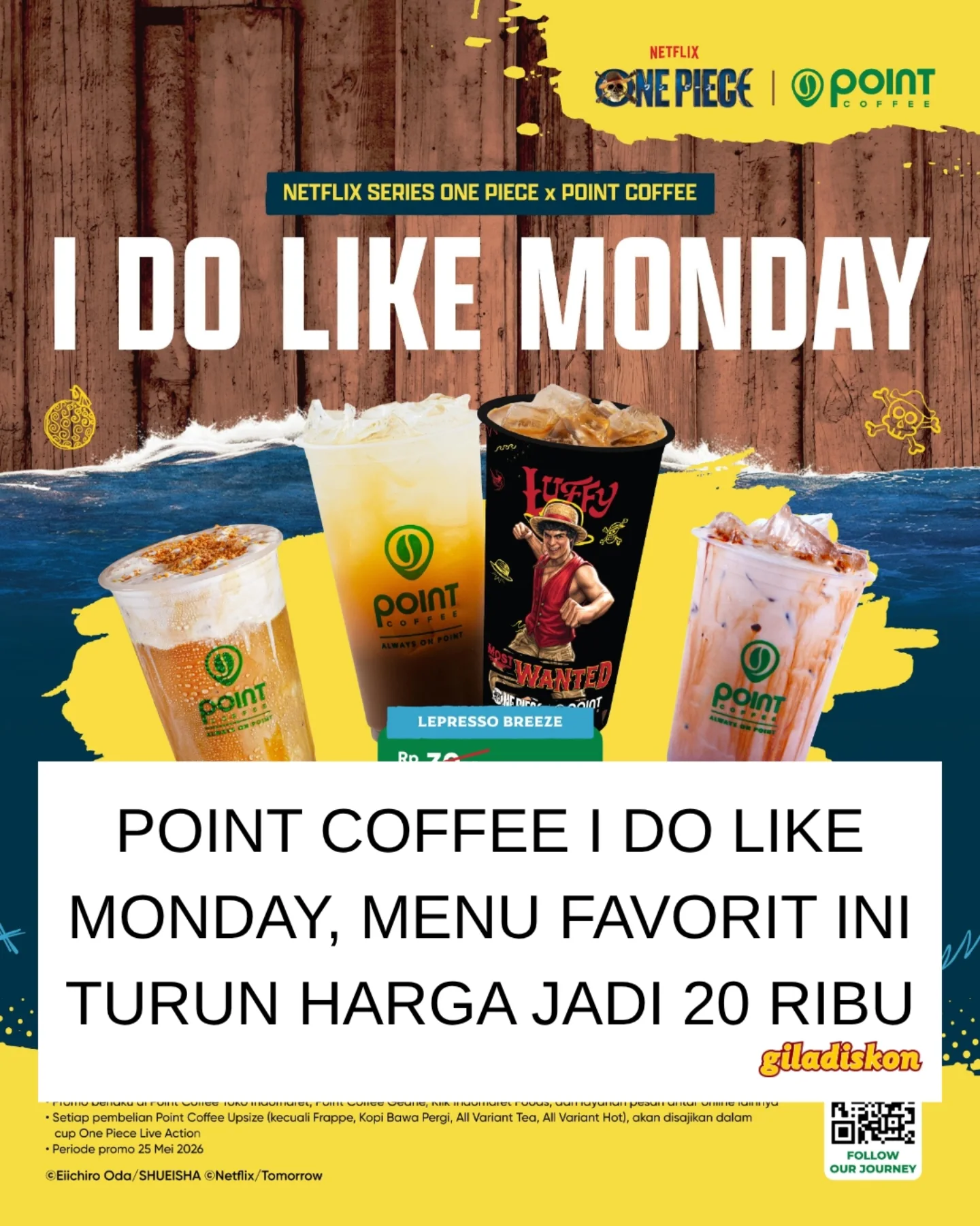 Promo I Do Like Monday: Kopi mulai Rp20.000 + diskon tumbler