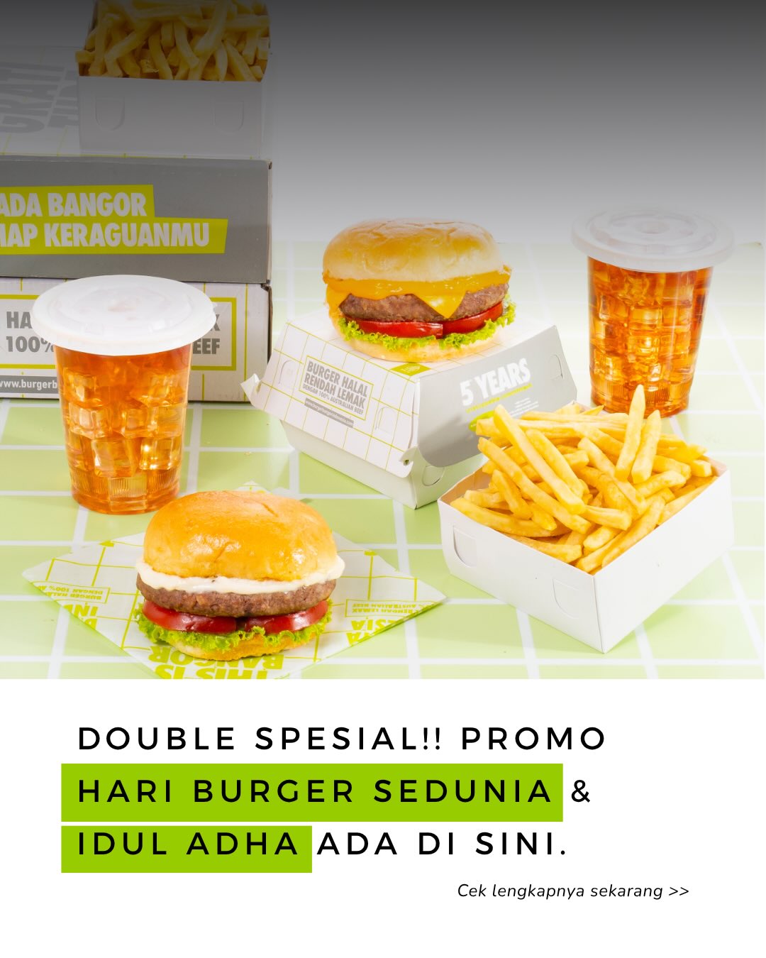 Promo Akhir Bulan Burger Bangor: Spesial Idul Adha & Hari Burger - Image 1