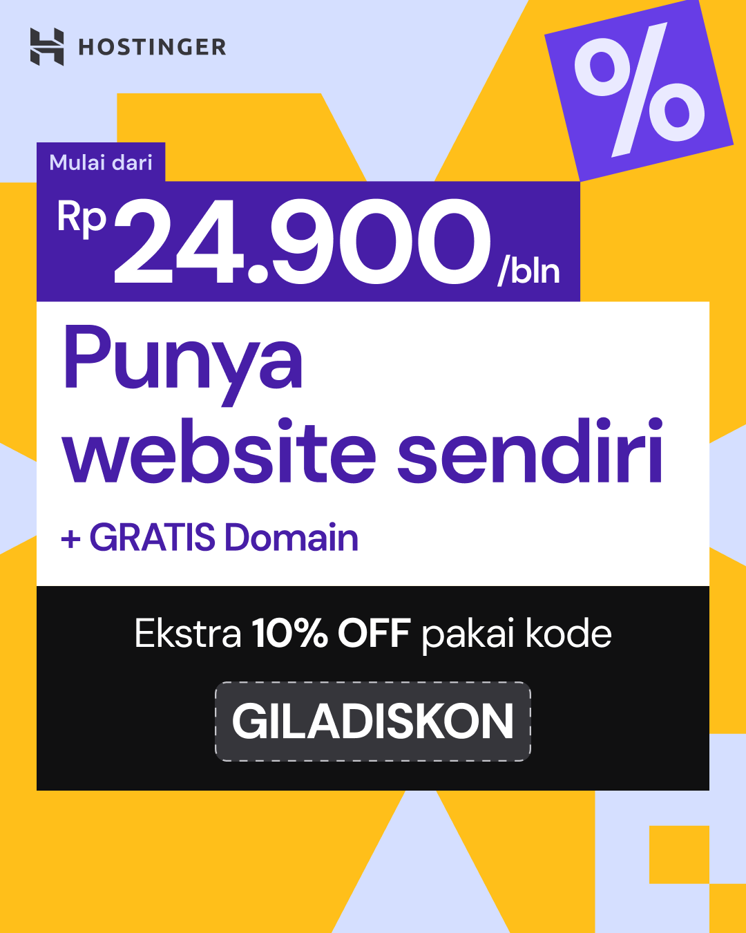 Promo Terbatas: Paket Website + Gratis Domain Ekstra 10% OFF - Image 2