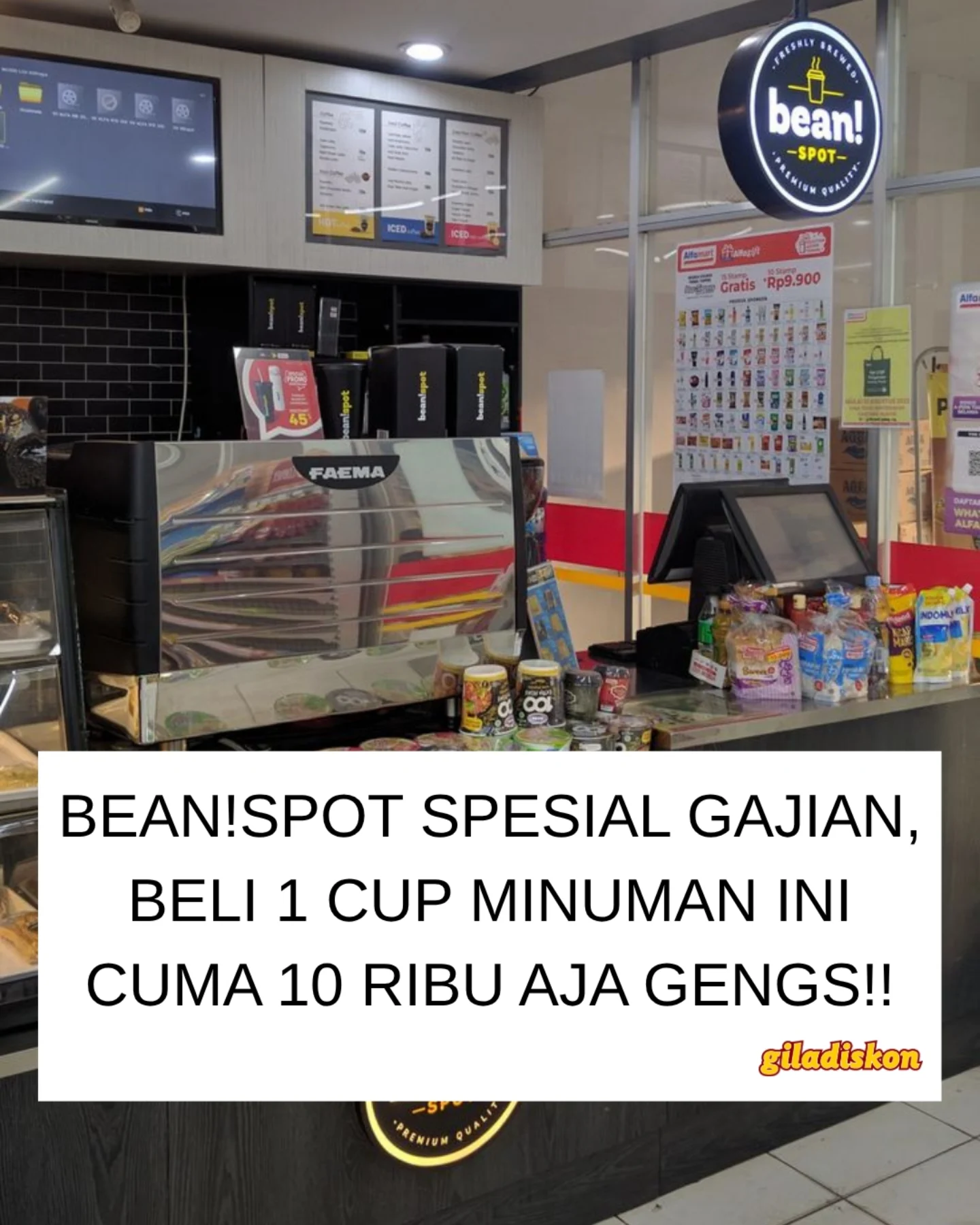 Iced Palm Sugar Latte Only 10K di Bean Spot Alfamart