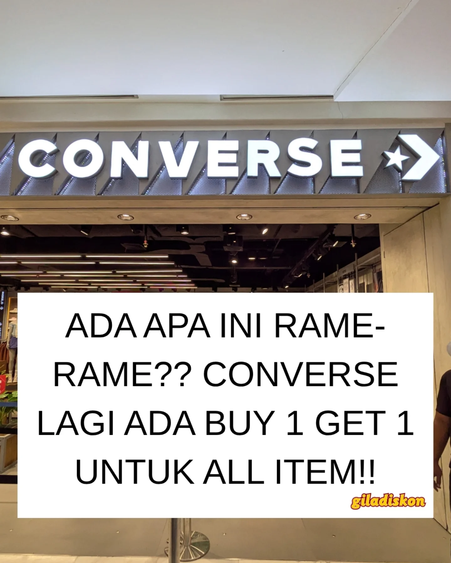 Converse Indonesia: Buy 1 Get 1 Semua Item sampai 1 Juni