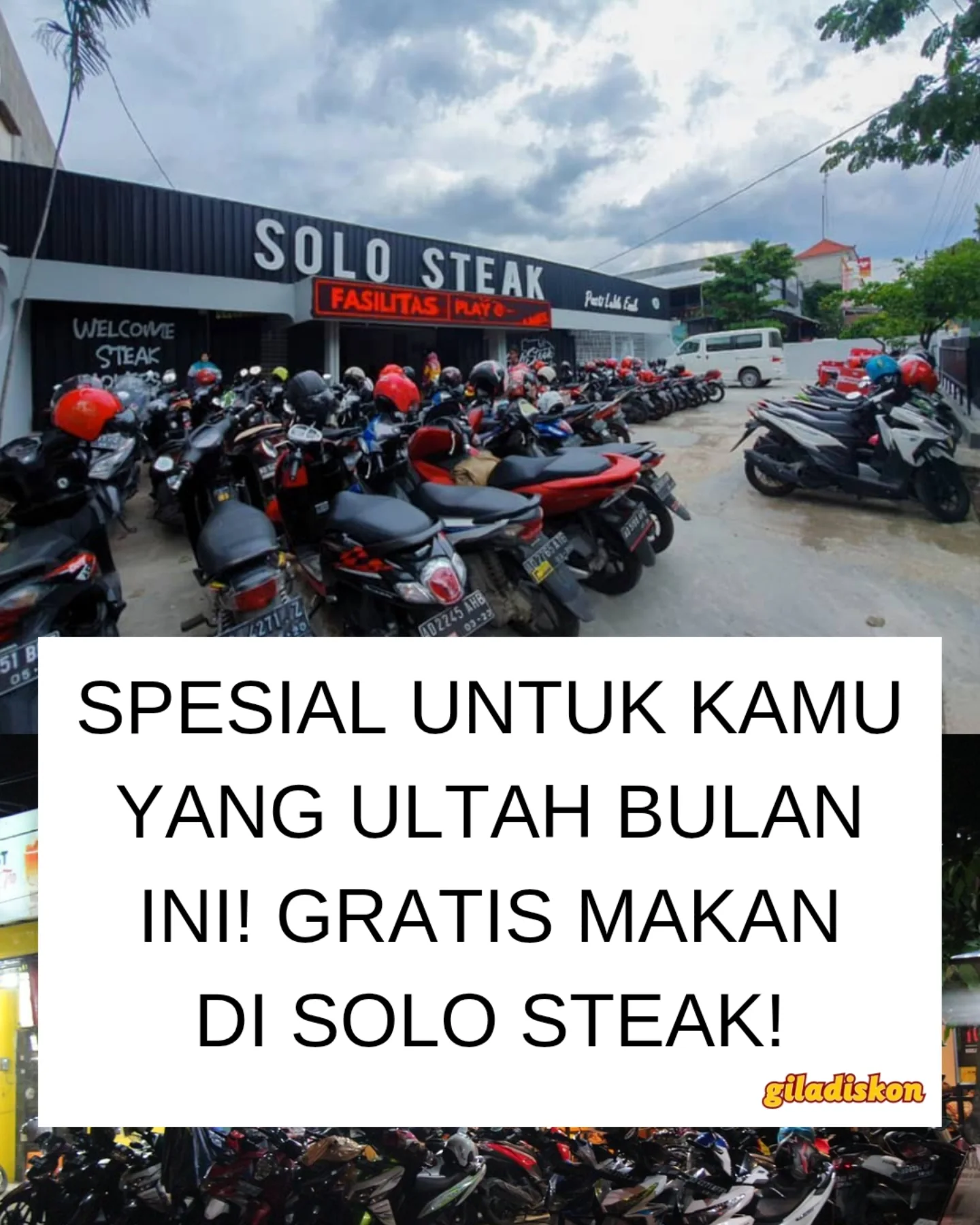 Chicken Steak & Es Teh Gratis untuk Ulang Tahun Juni