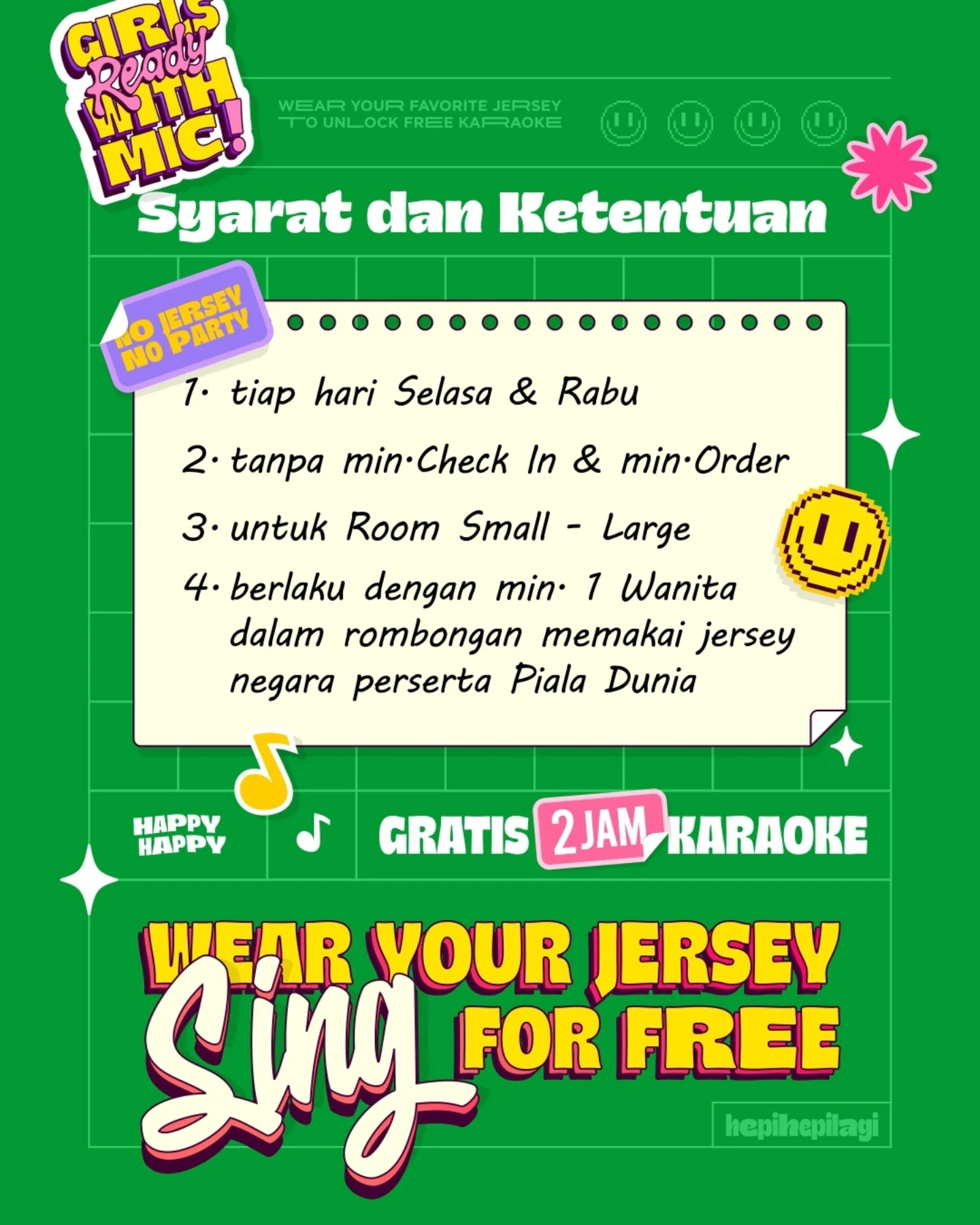 Karaoke Gratis 2 Jam di Happy Puppy - Image 3