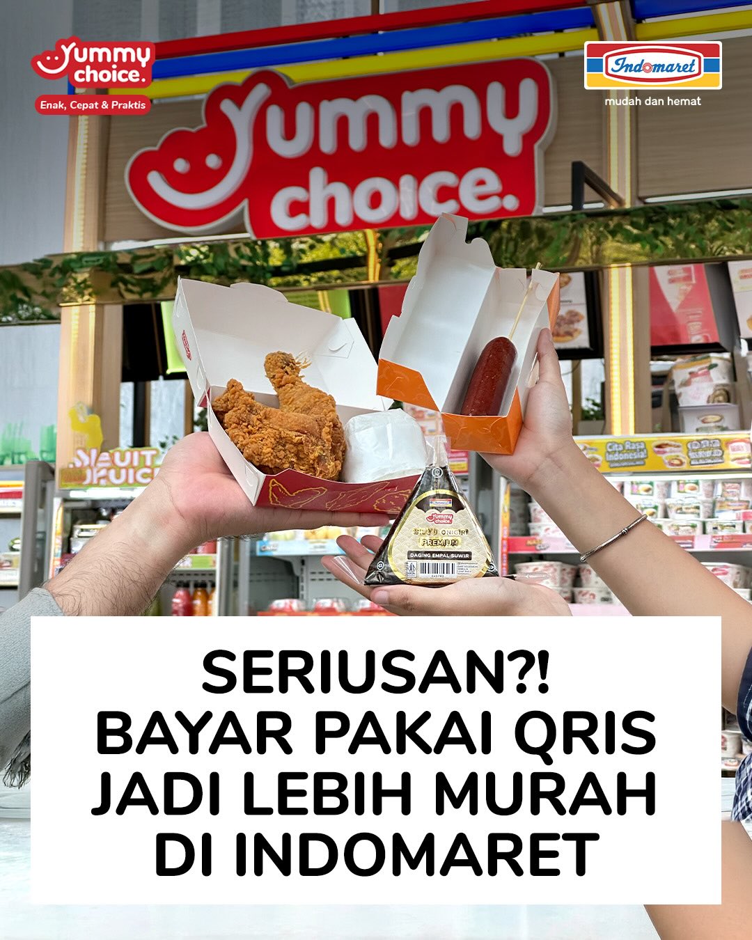 Menu Yummy Choice Lebih Murah dengan QRIS di Indomaret