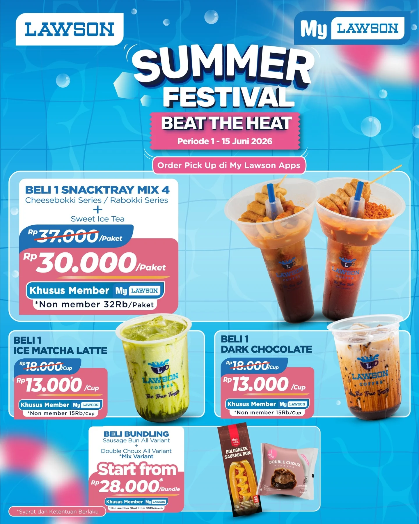 Lawson Summer Festival: Snacktray Mix Rp30rb, Ice Matcha Rp3rb, Bundle Rp28rb - Image 2