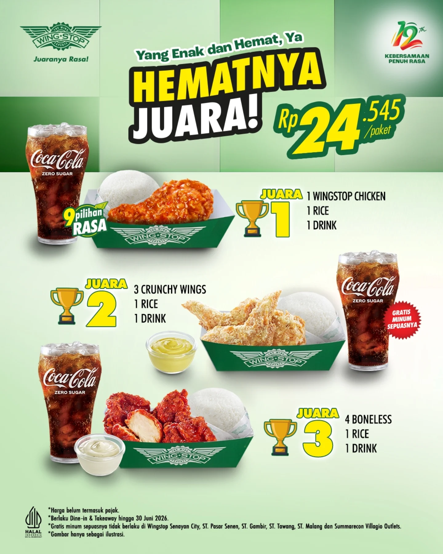 Paket Komplit Hemat Rp24.545 dari Wingstop - Image 2