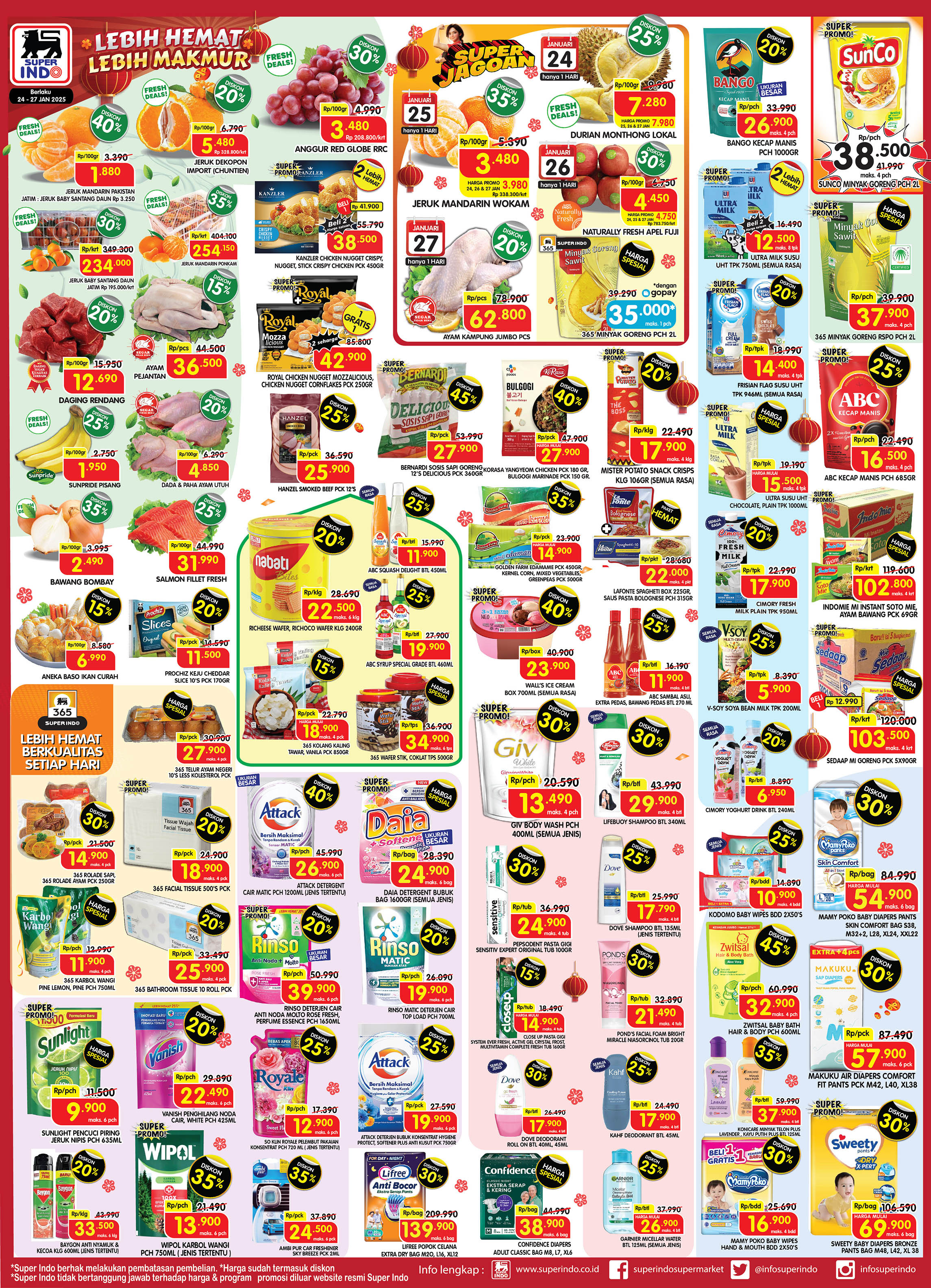 Promo Superindo JSM Periode 24 - 26 Januari 2025 - Image 1