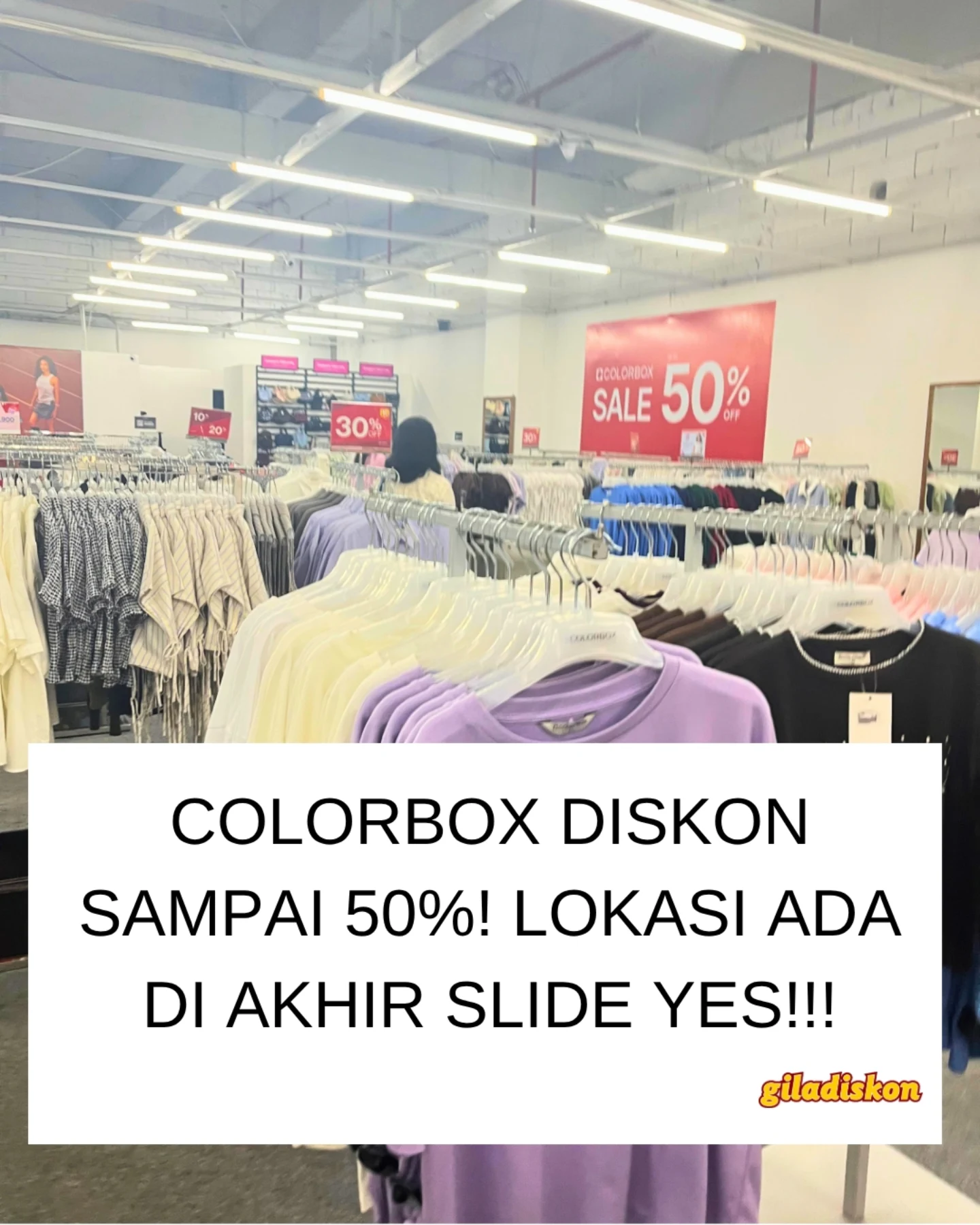 Clearance Sale Colorbox hingga 50% di Mall Kuningan City - Image 1