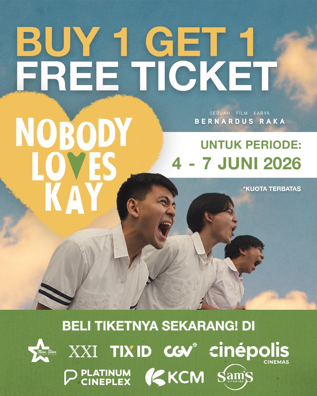 Promo B1G1 Nonton Nobody Loves Kay - Image 1