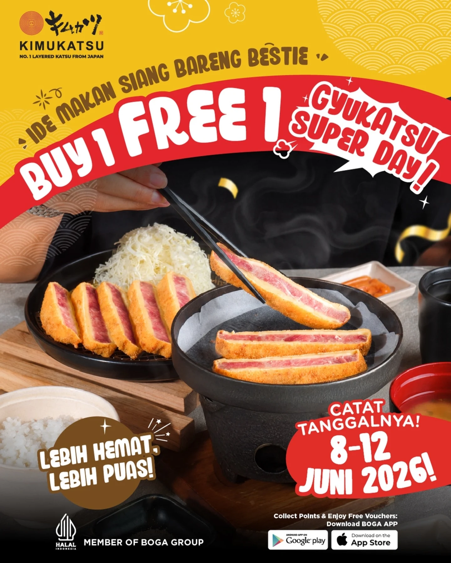 Beli 1 Gratis 1 Gyukatsu Super Day di @kimukatsuid - Image 2
