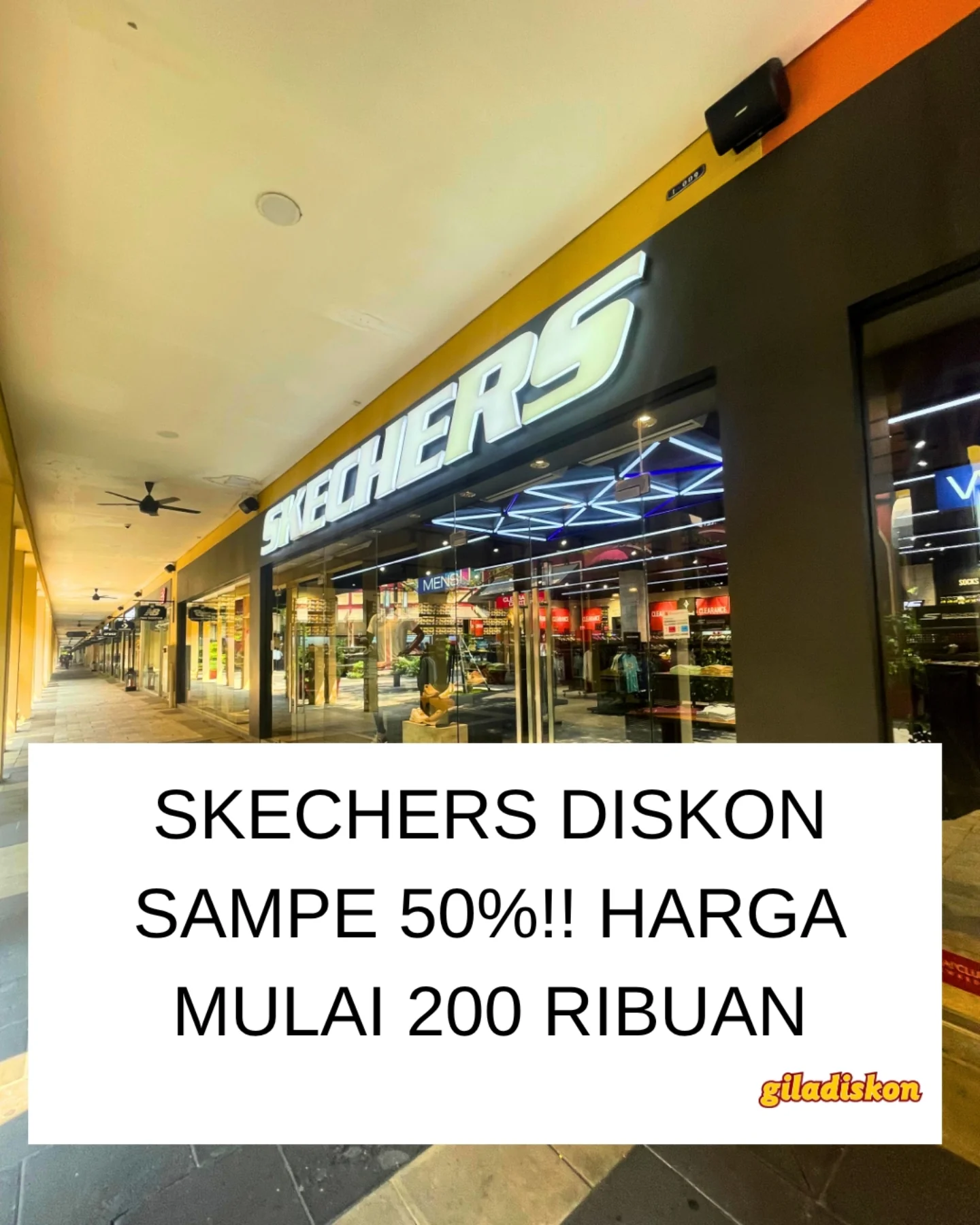 Skechers Sale hingga 50% + Mulai Rp200rb di Villaggio Outlets - Image 1