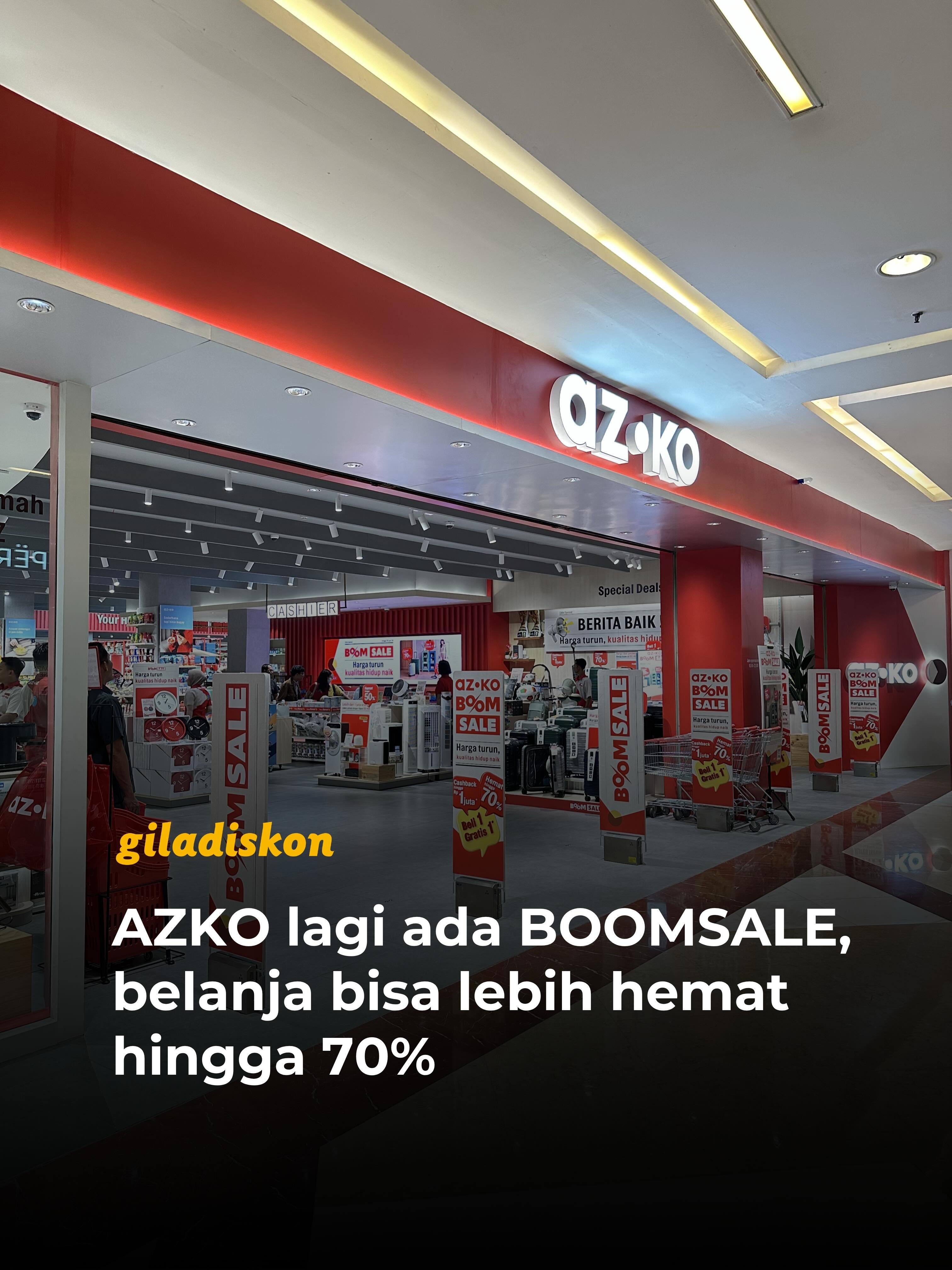 BOOMSALE AZKO: Hemat hingga 70% + Cashback Rp1 Juta - Image 1