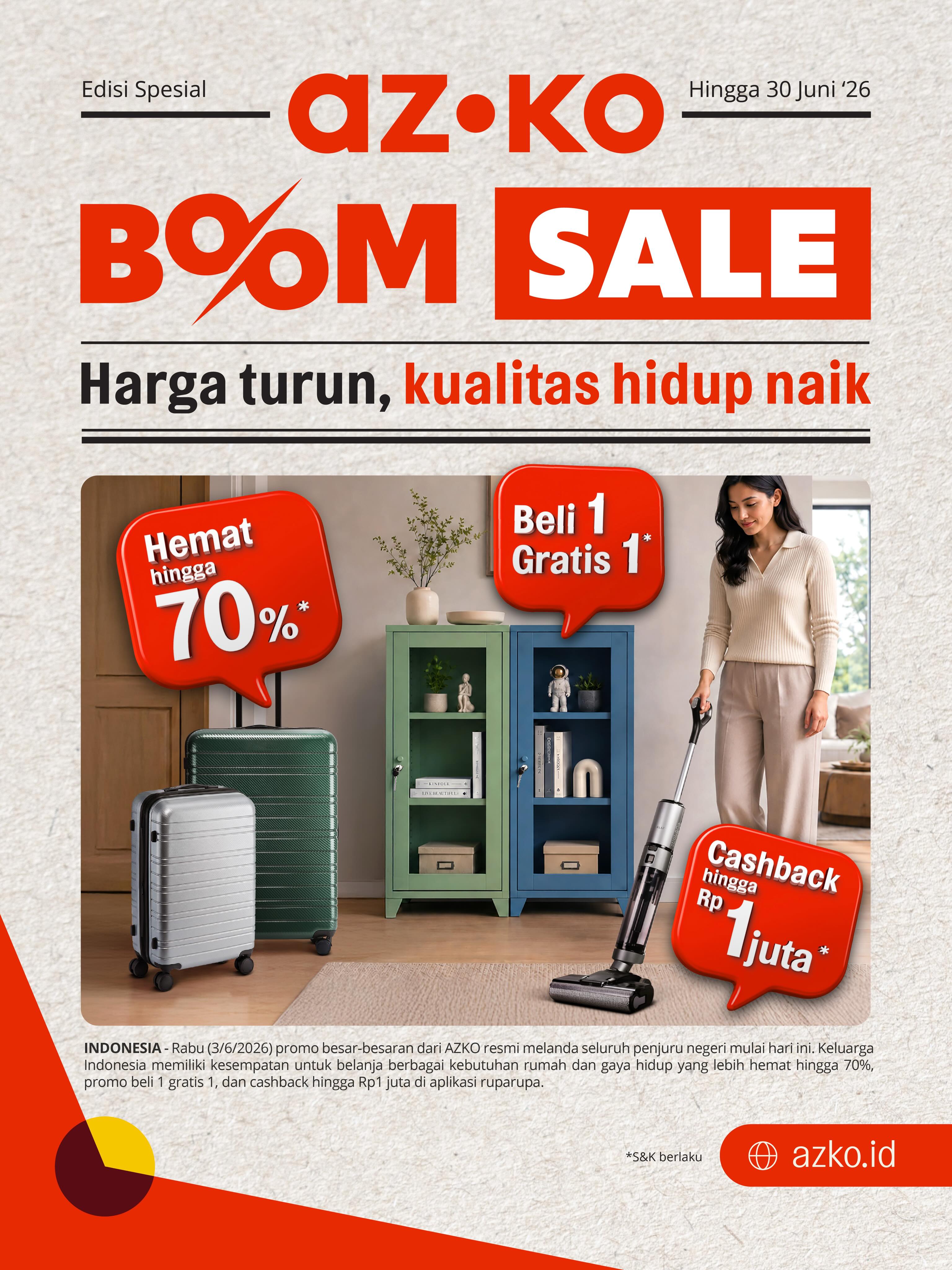 BOOMSALE AZKO: Hemat hingga 70% + Cashback Rp1 Juta - Image 6