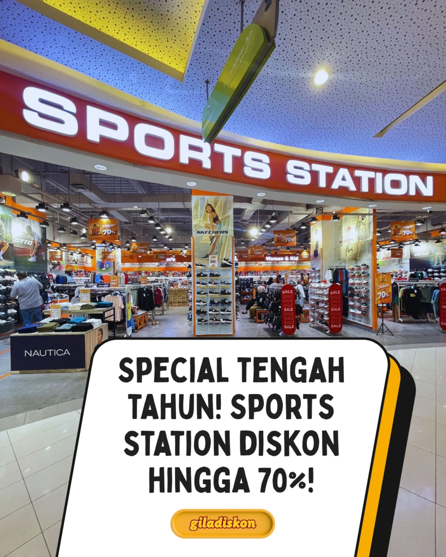 Sale Besar Sepatu di Sportsstation
