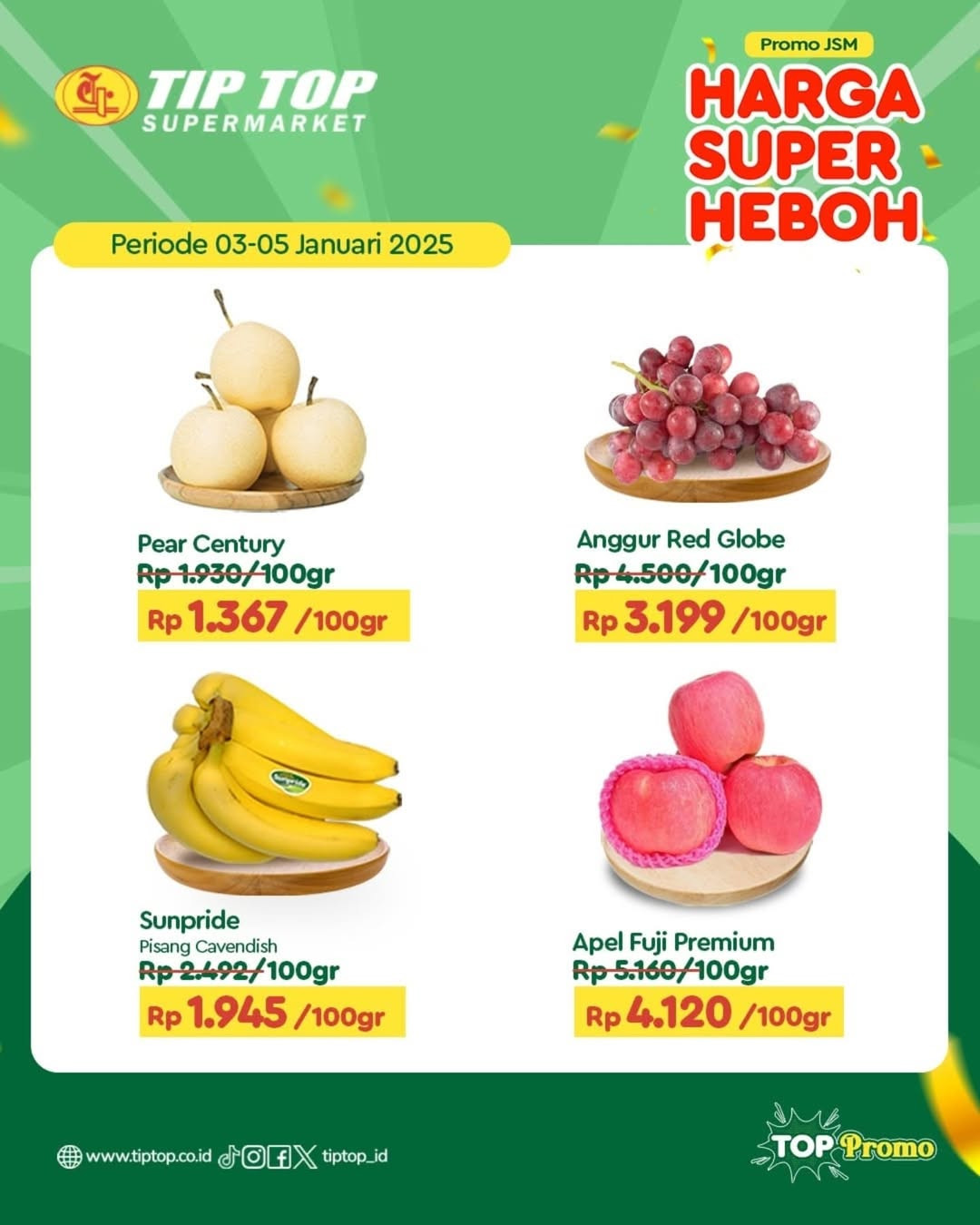Promo Tip Top JSM Harga Super Heboh  3 - 5 Januari 2025 - Image 1