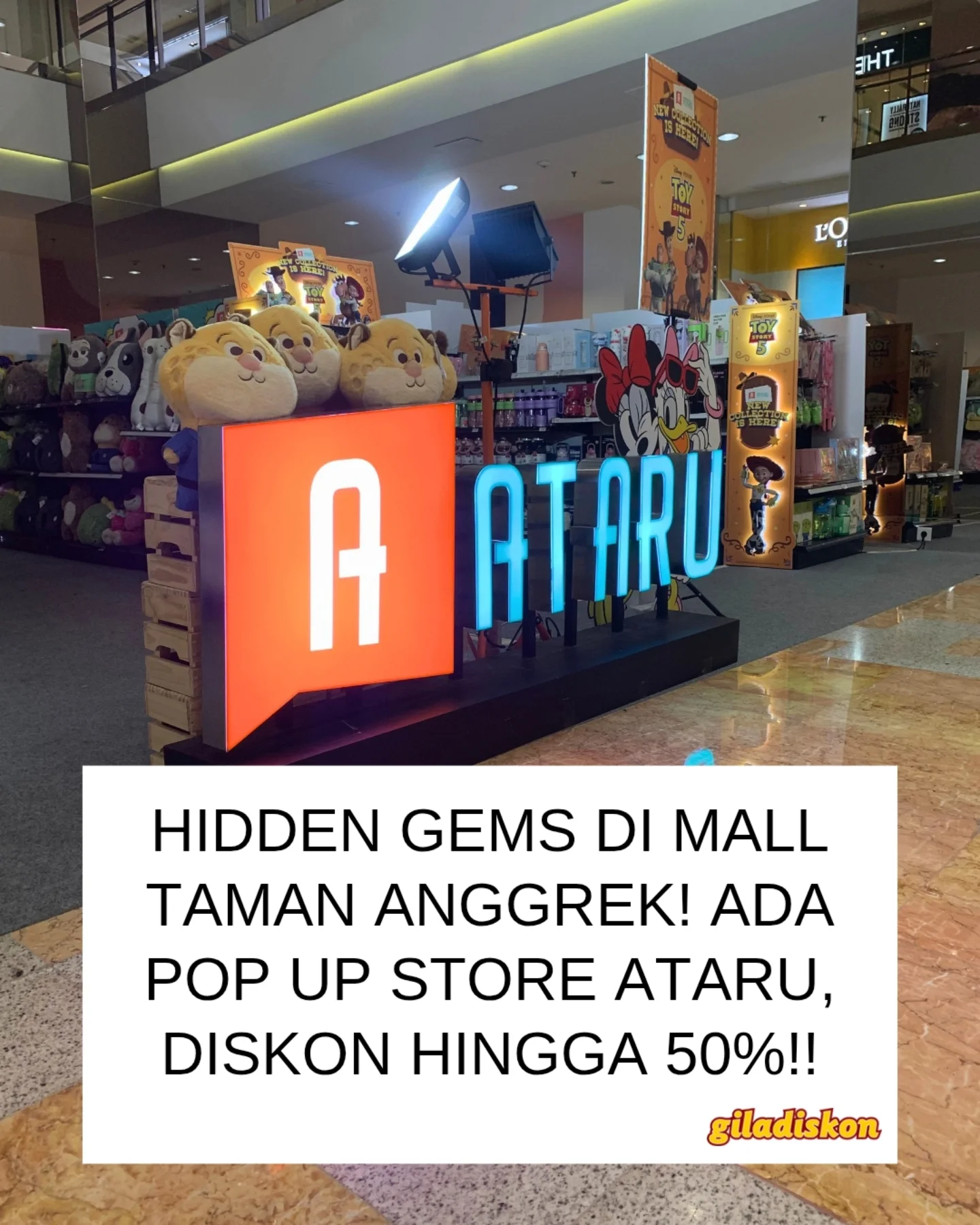 Bazaar Pop Up Ataru di Mall Taman Anggrek, Diskon hingga 50%