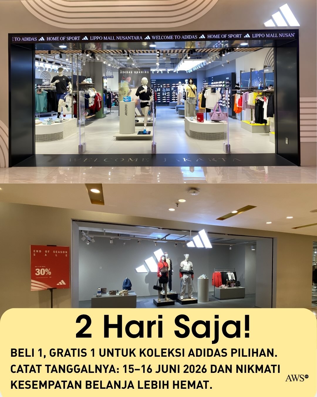 adidas Buy 1 Get 1 Promo 15-16 Juni