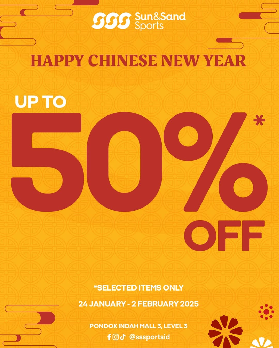 Promo Sun & Sand Sports Chinese New Year Diskon s/d 50% - Image 1
