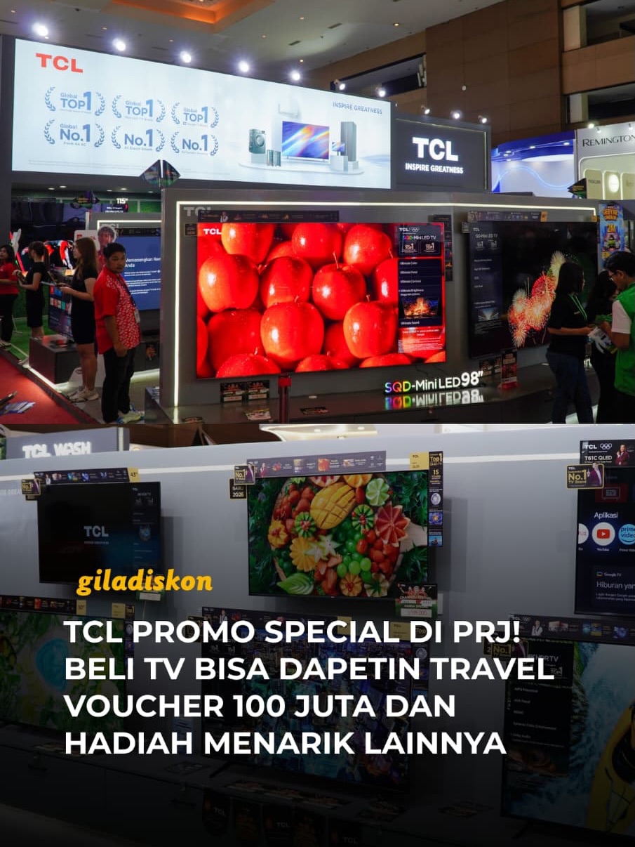 Diskon Gila TCL di PRJ! TV QLED mulai Rp2 jutaan - Image 1