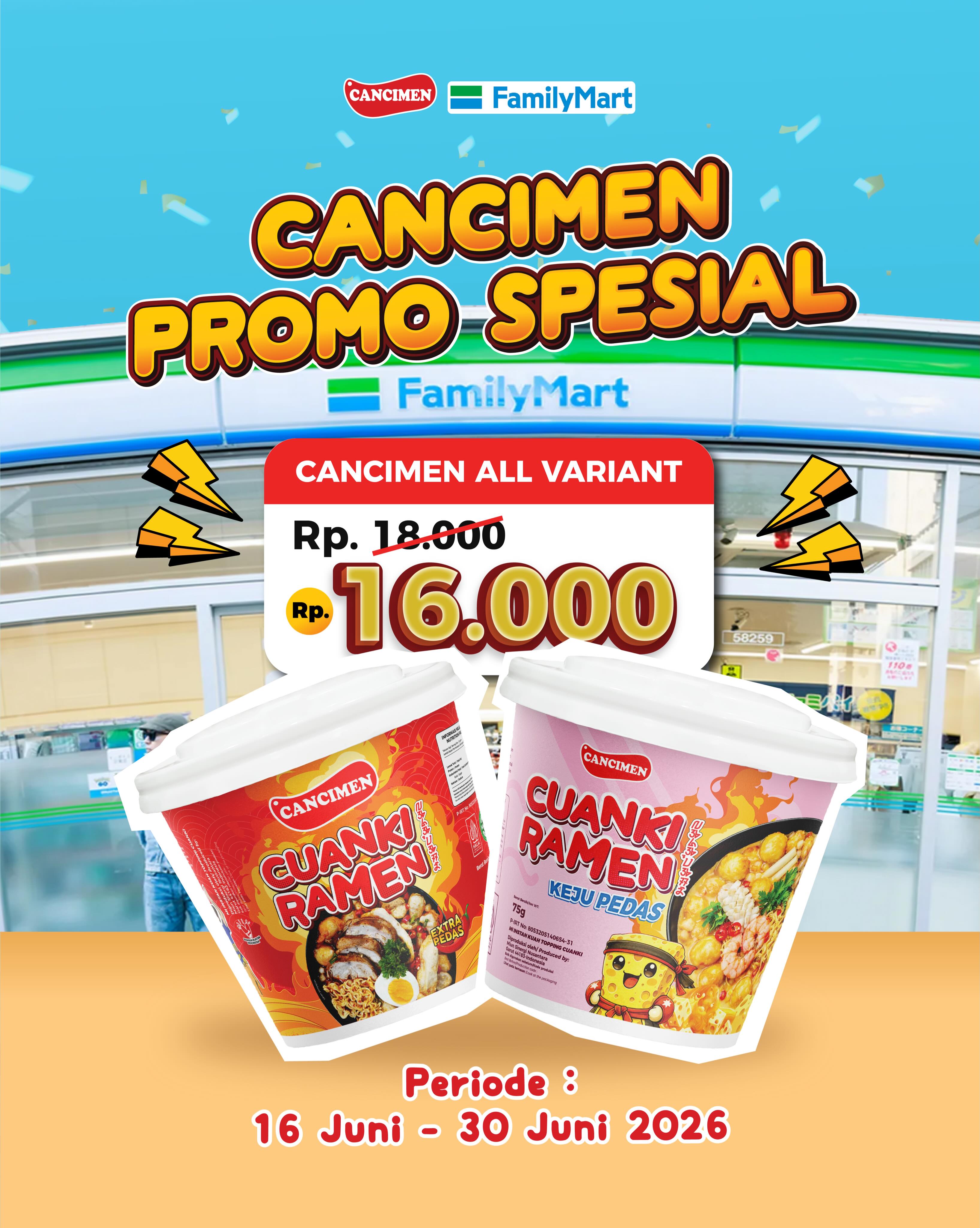 Promo Cancimen Rp16.000 (Hemat Rp2.000) - Image 1