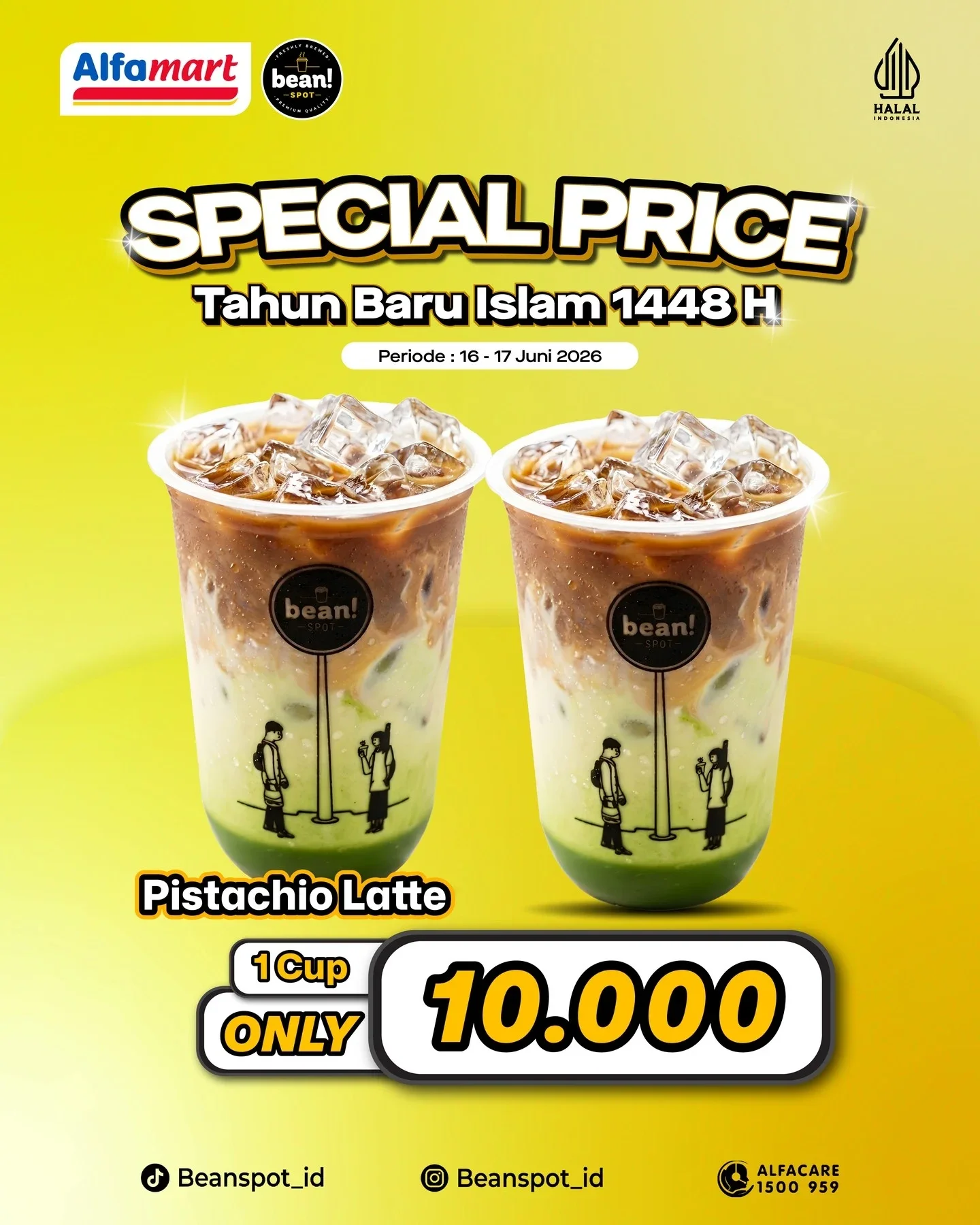 Pistachio Latte Rp10.000 di Bean Spot - Image 2