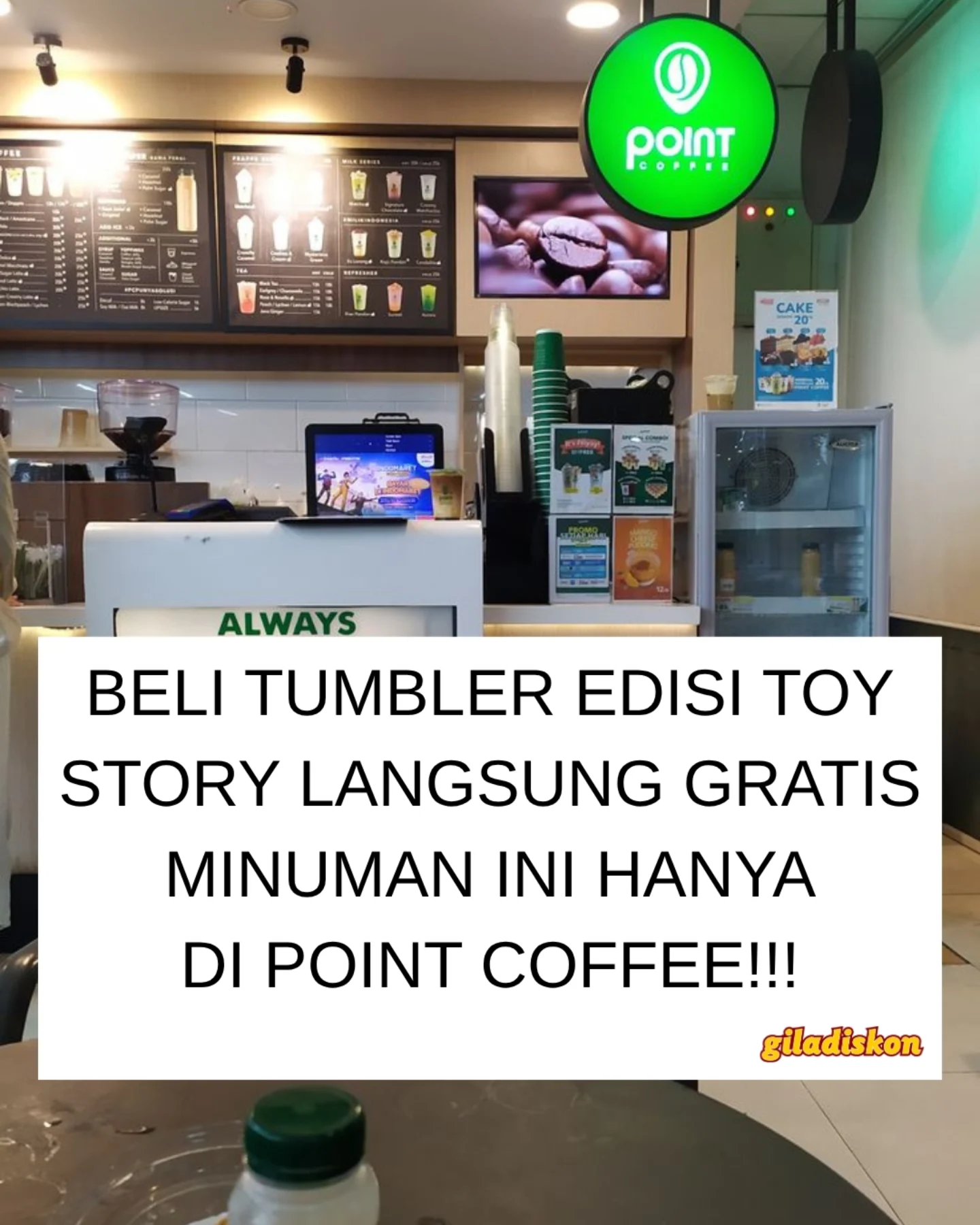 Tumbler Toy Story 5 + Gratis Palm Sugar Latte Iced - Image 1