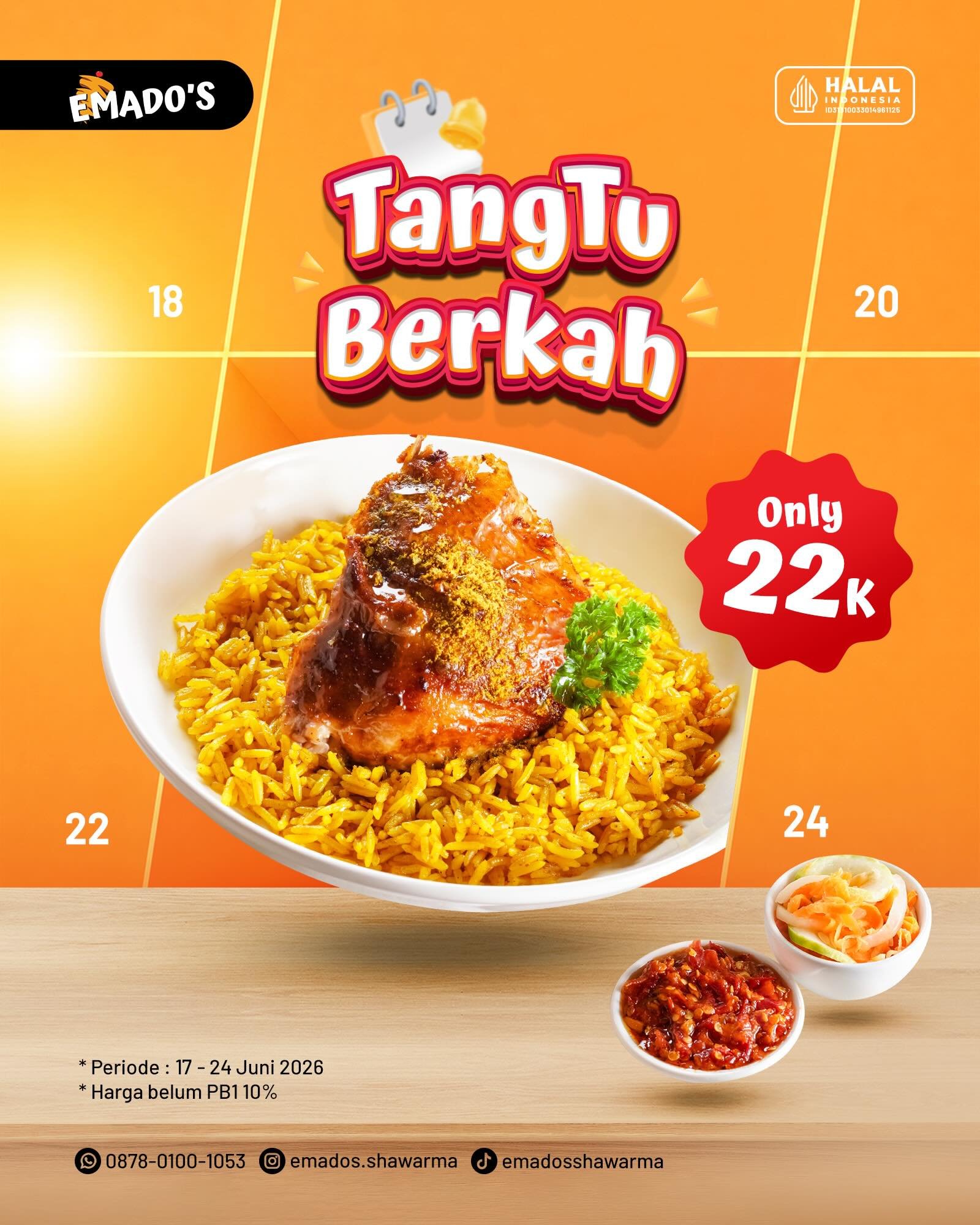 Paket Tangtu Berkah: Ayam Nasi Mandhi 22K - Image 2