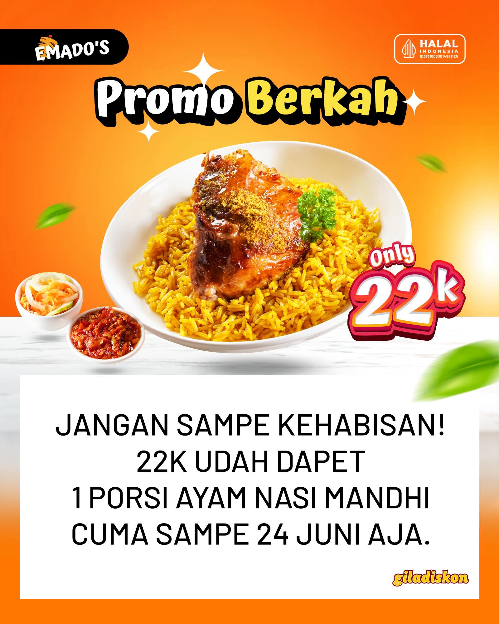 Paket Tangtu Berkah: Ayam Nasi Mandhi 22K - Image 1