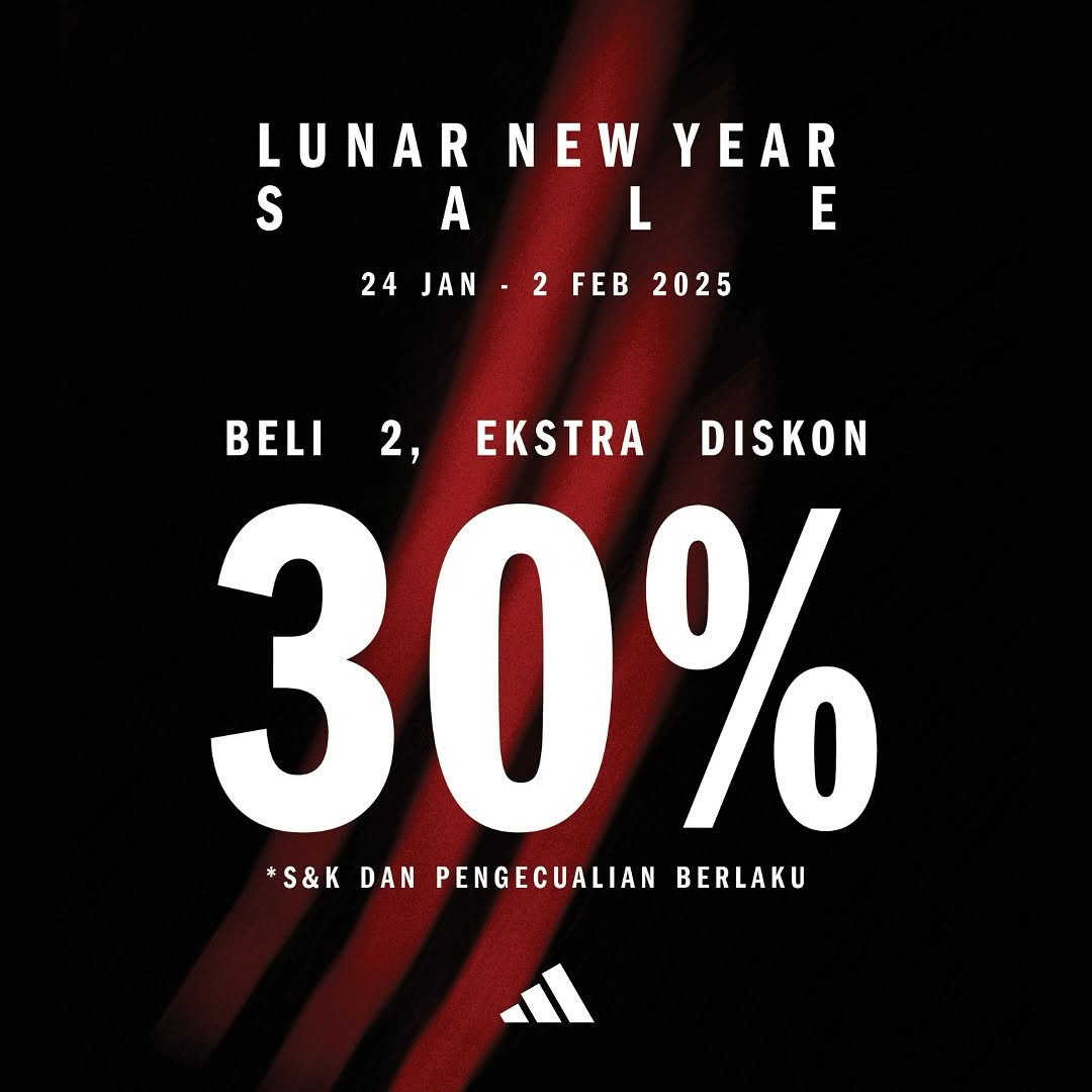 Promo Adidas Lunar New Year Beli 2 Extra Diskon 30% - Image 1