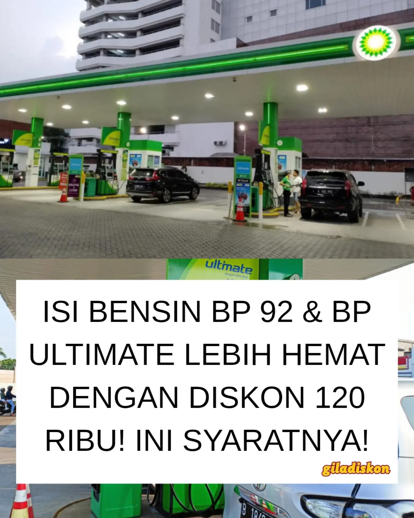Hemat Rp120rb dengan non-tunai di SPBU bp - Image 1