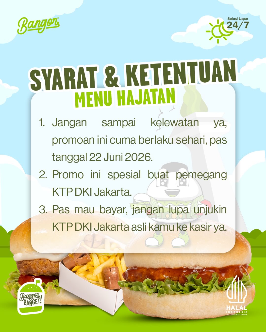 Promo HUT Jakarta Burger Bangor, 1 Hari Saja! - Image 3
