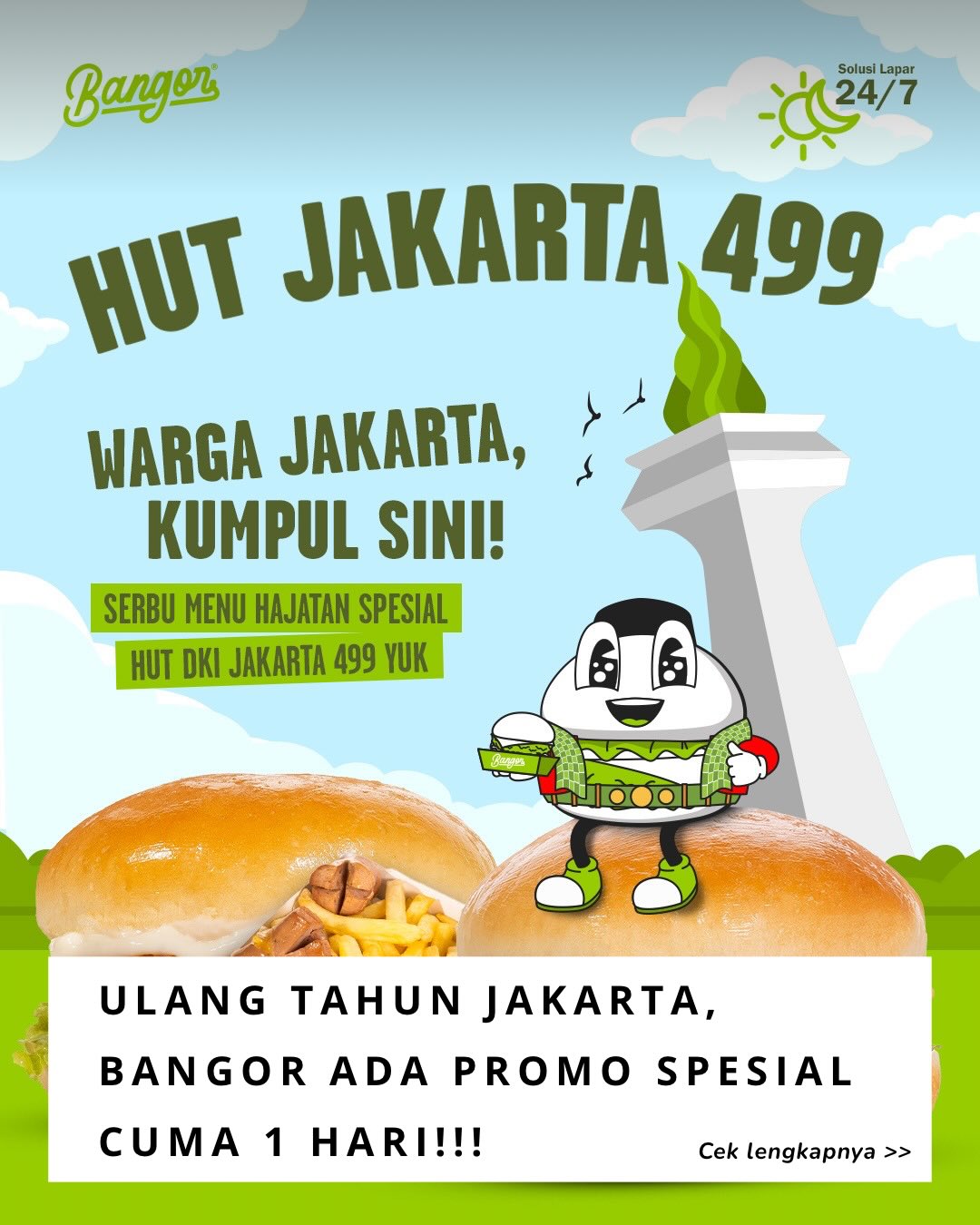 Promo HUT Jakarta Burger Bangor, 1 Hari Saja! - Image 1