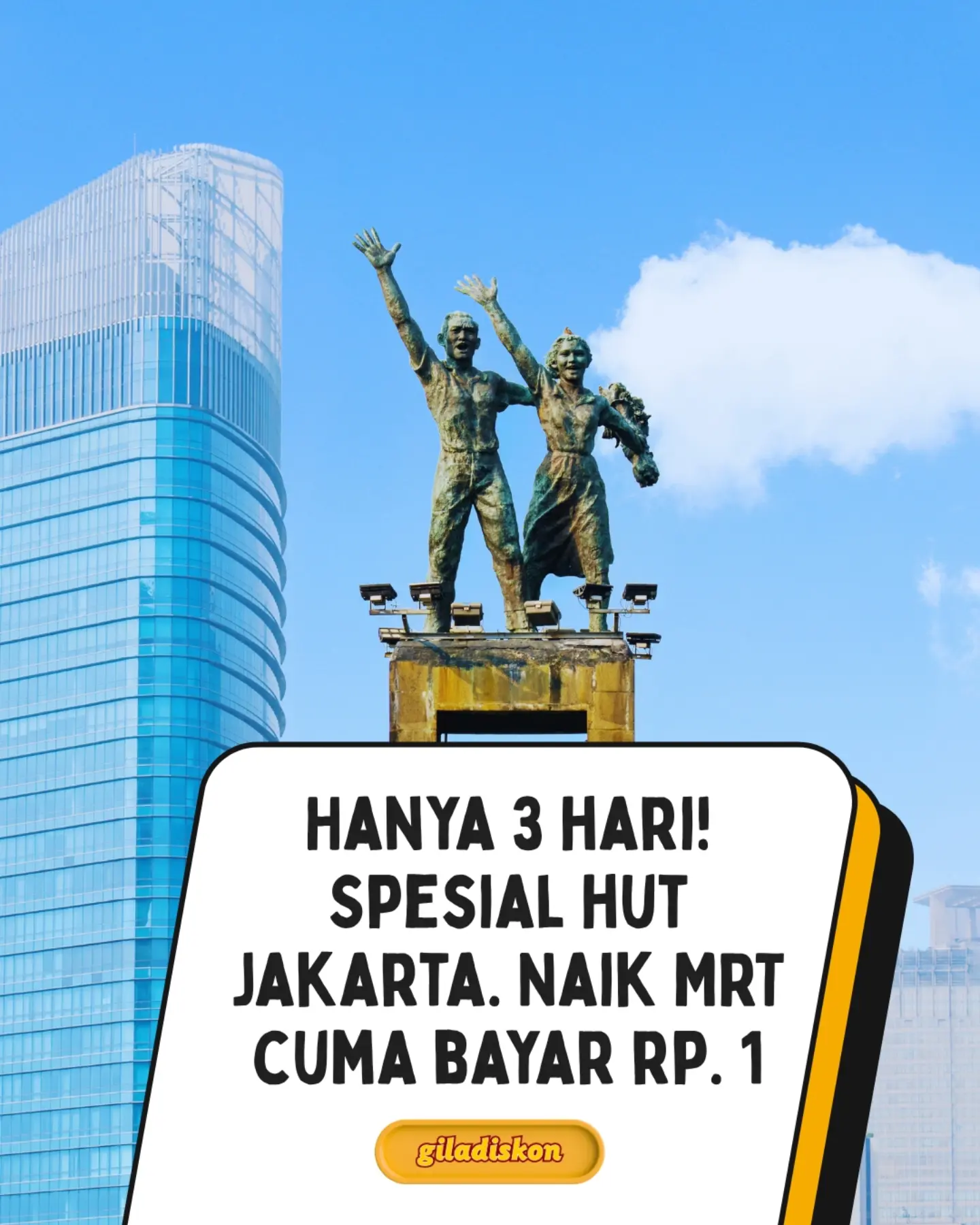 Tarif Khusus Rp1 MRT Jakarta – HUT ke-499 DKI