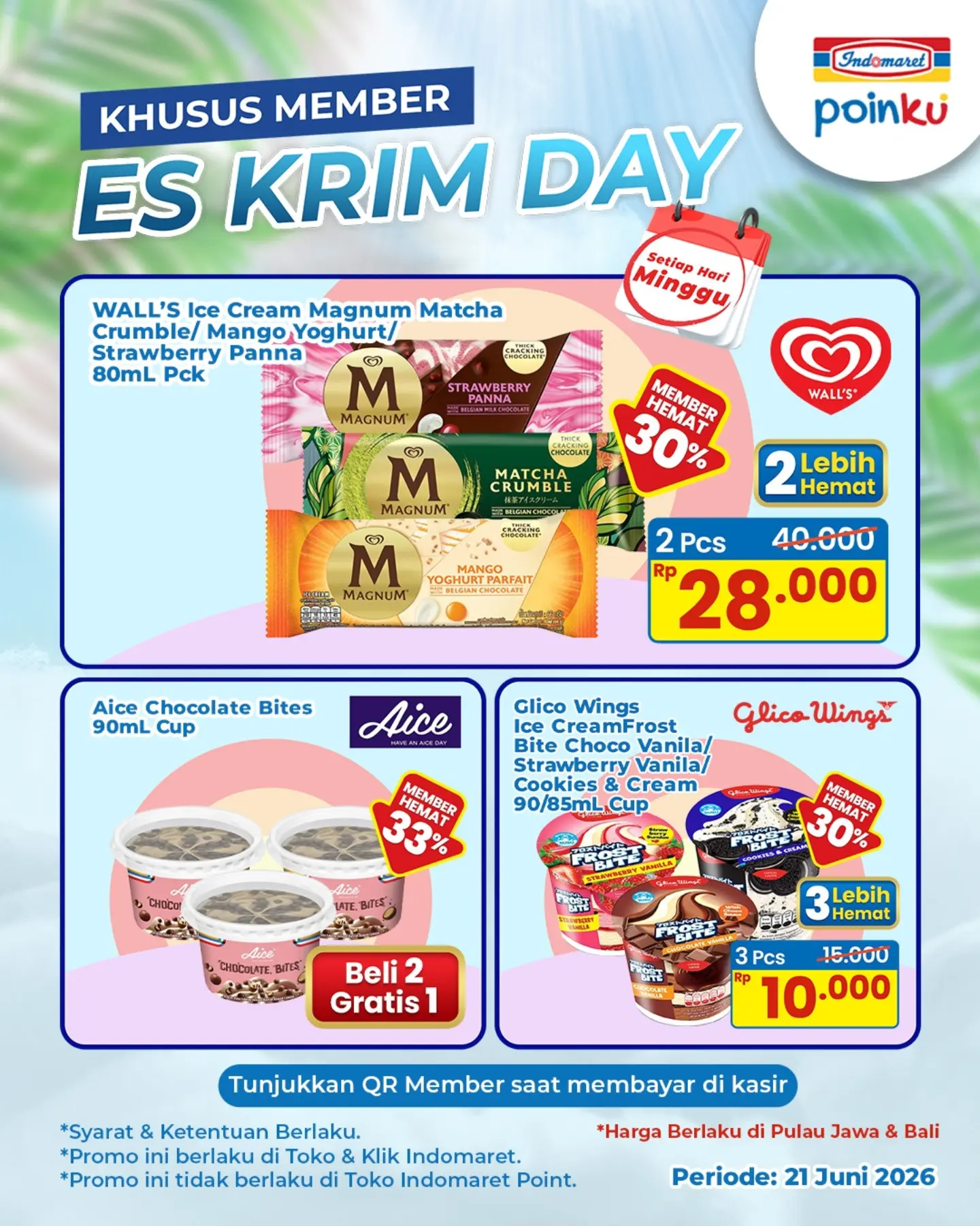 Promo Minggu: Beli 2 Magnum Gratis Aice + Glico 3 Rp10.000 - Image 2
