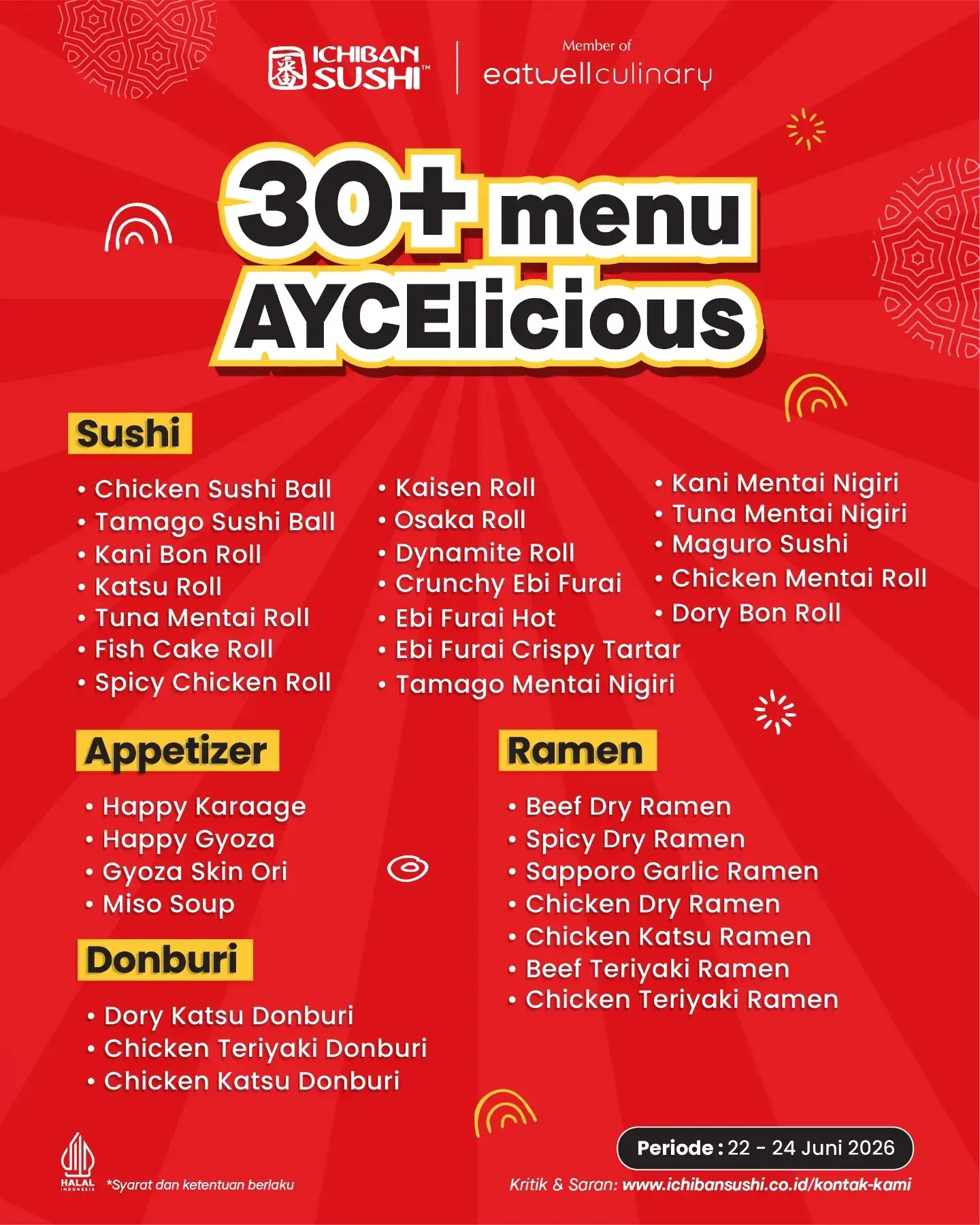 AYCELICIOUS 99RB/orang - All You Can Eat Sushi di Ichiban Sushi - Image 4
