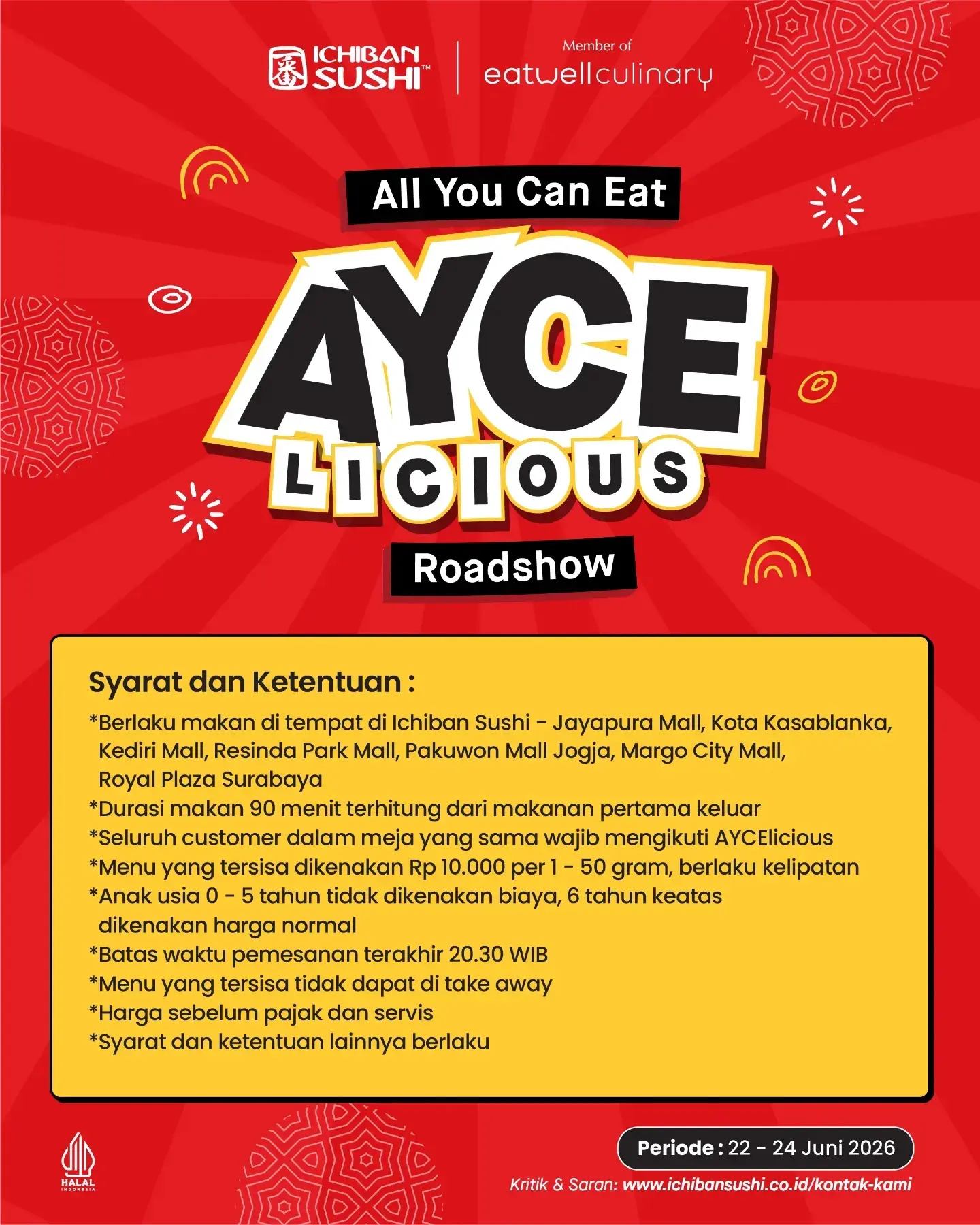 AYCELICIOUS 99RB/orang - All You Can Eat Sushi di Ichiban Sushi - Image 3