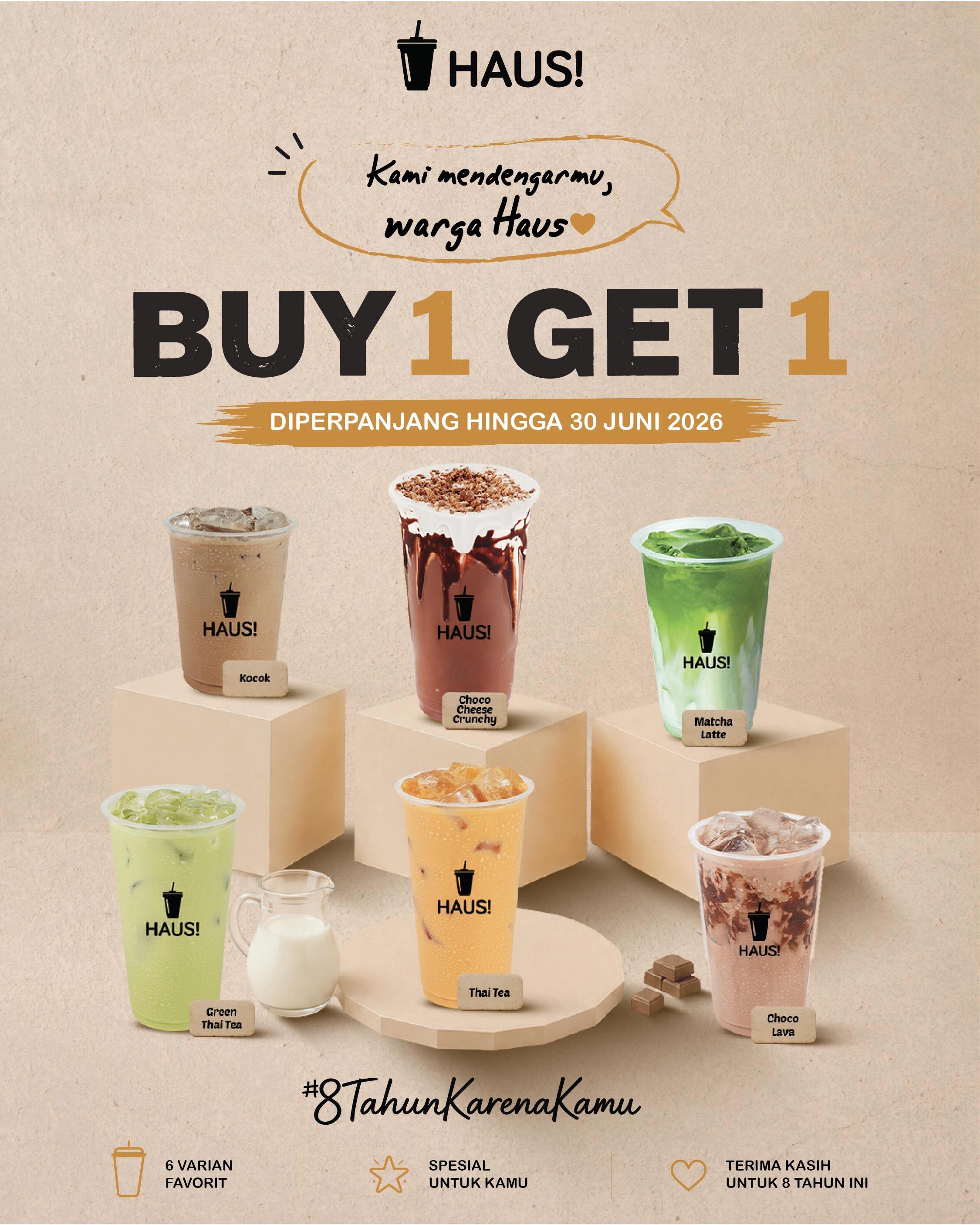 Beli 1 Gratis 1 HAUS Diperpanjang hingga 30 Juni 2026 - Image 2